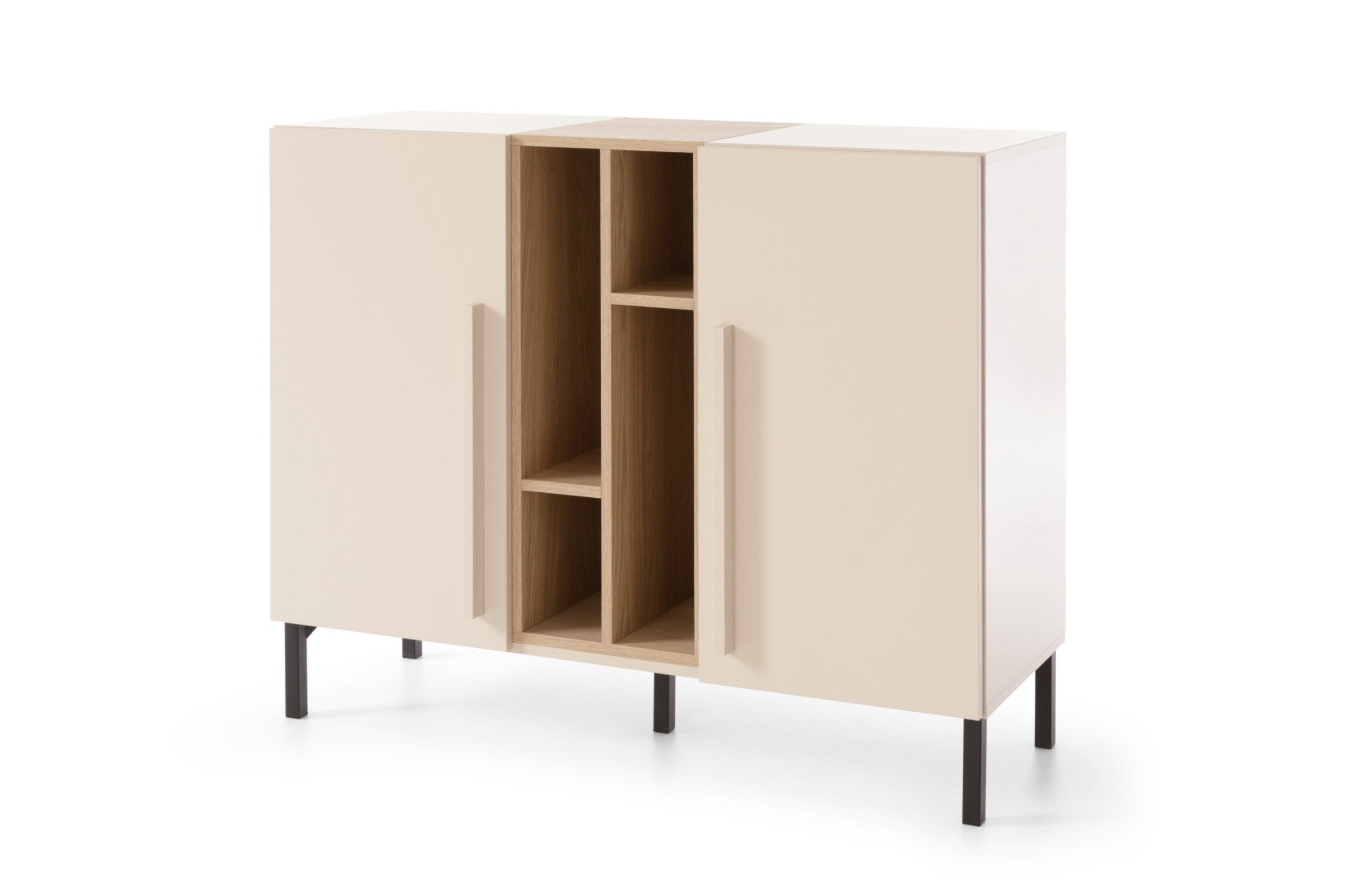 Deine Möbel 24 Kommode SORENTO 07 110cm Breit (zweitürig, 1 St., Modernes Design), Modernes Design