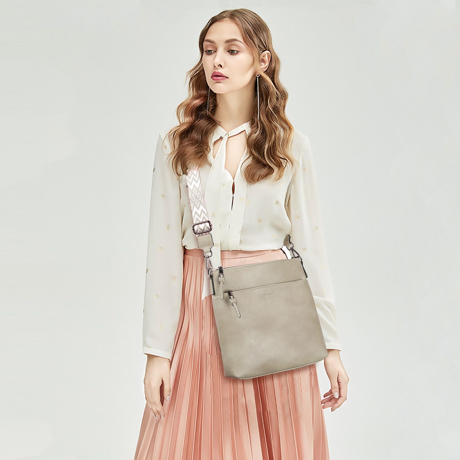 TAN.TOMI Schultertasche Damen Handtasche Crossbody Bag Tasche shopper Freizeit leicht (Für Pendeln Reise Campus Sport Rucksäcke), Umhängetasche Beuteltasche Crossover BodyBag Viel Stauraum