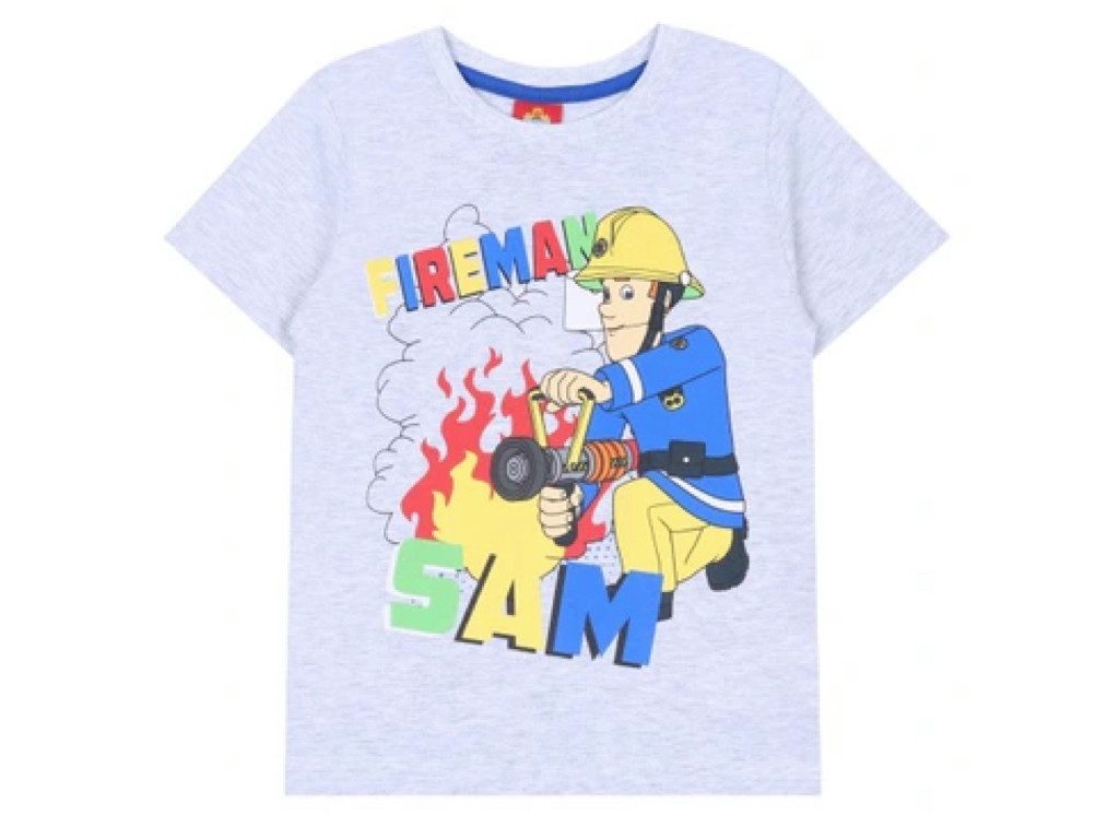 Feuerwehrmann Sam Kurzarmshirt in verschiedenen Farben und Größen