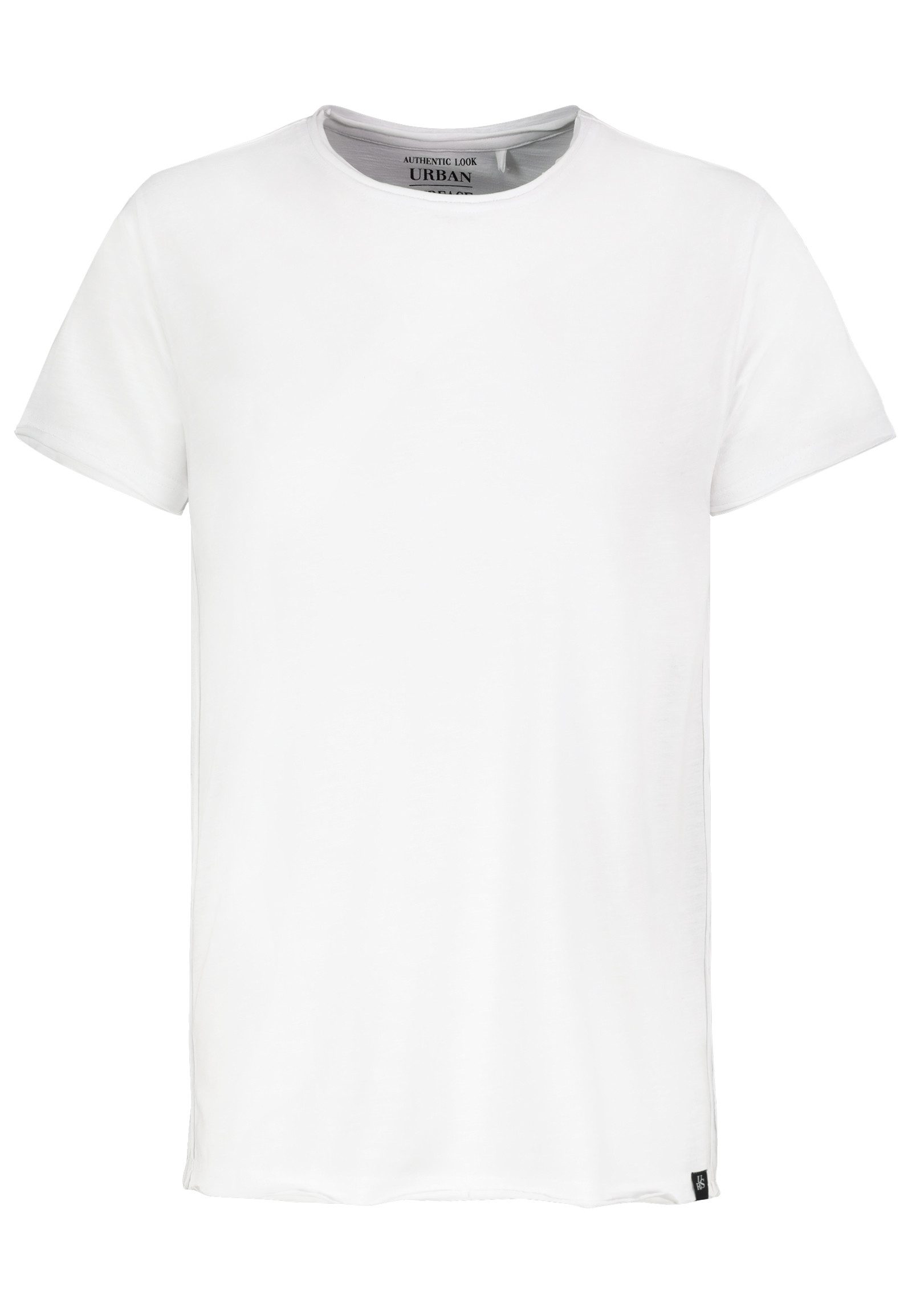 Urban Surface T-Shirt Offene Kanten Design Atmungsaktiv Weich mit Rundhals günstig online kaufen