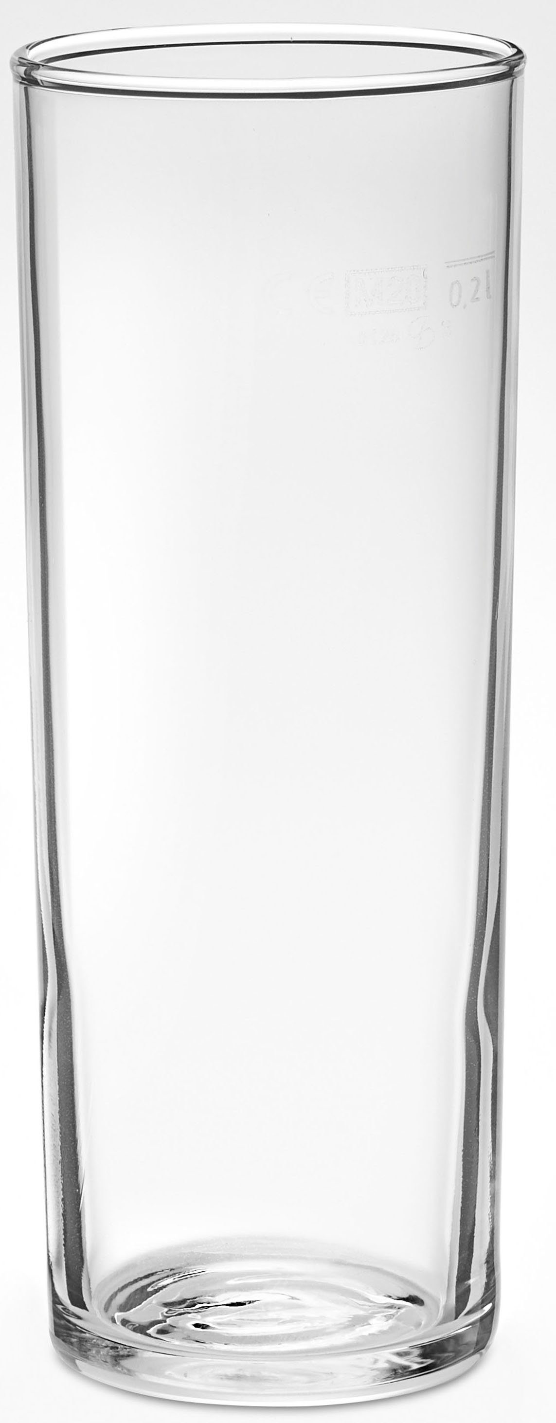 van Well Bierglas Kölnerstange, Glas, 0,2 L, geeicht, spülmaschinenfest, Gastronomiequalität, 12-tlg.