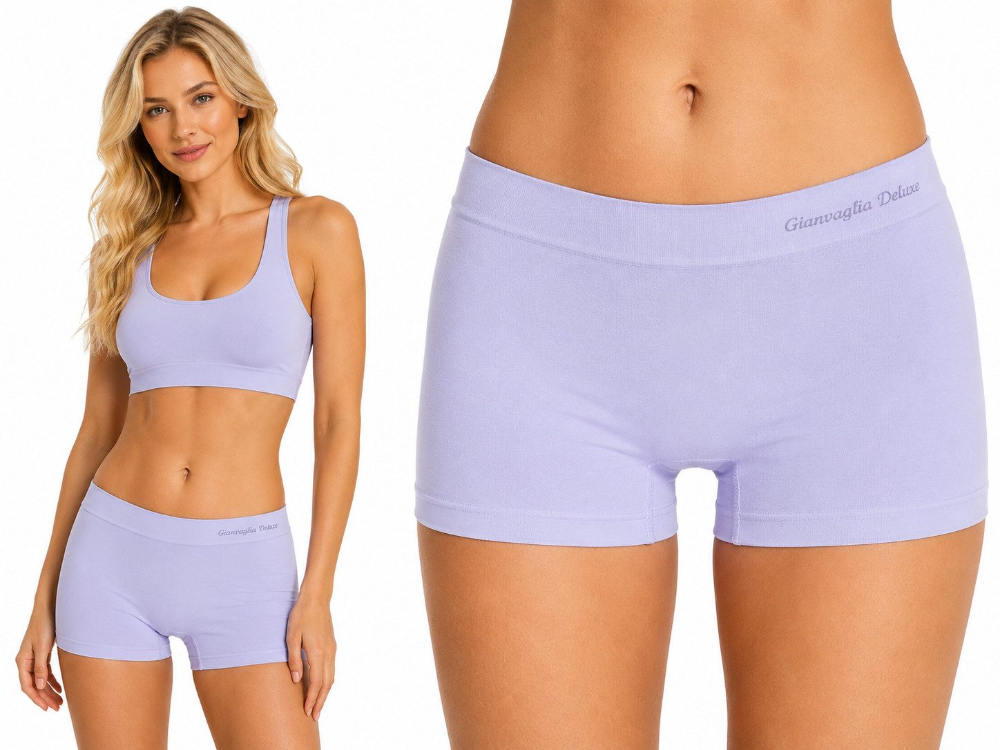 Rungassi Boxershorts 6er Pack Deluxe Damen Boxershort Slips Panty Hot Pants Hipster 3010 – Bild 2 von 4