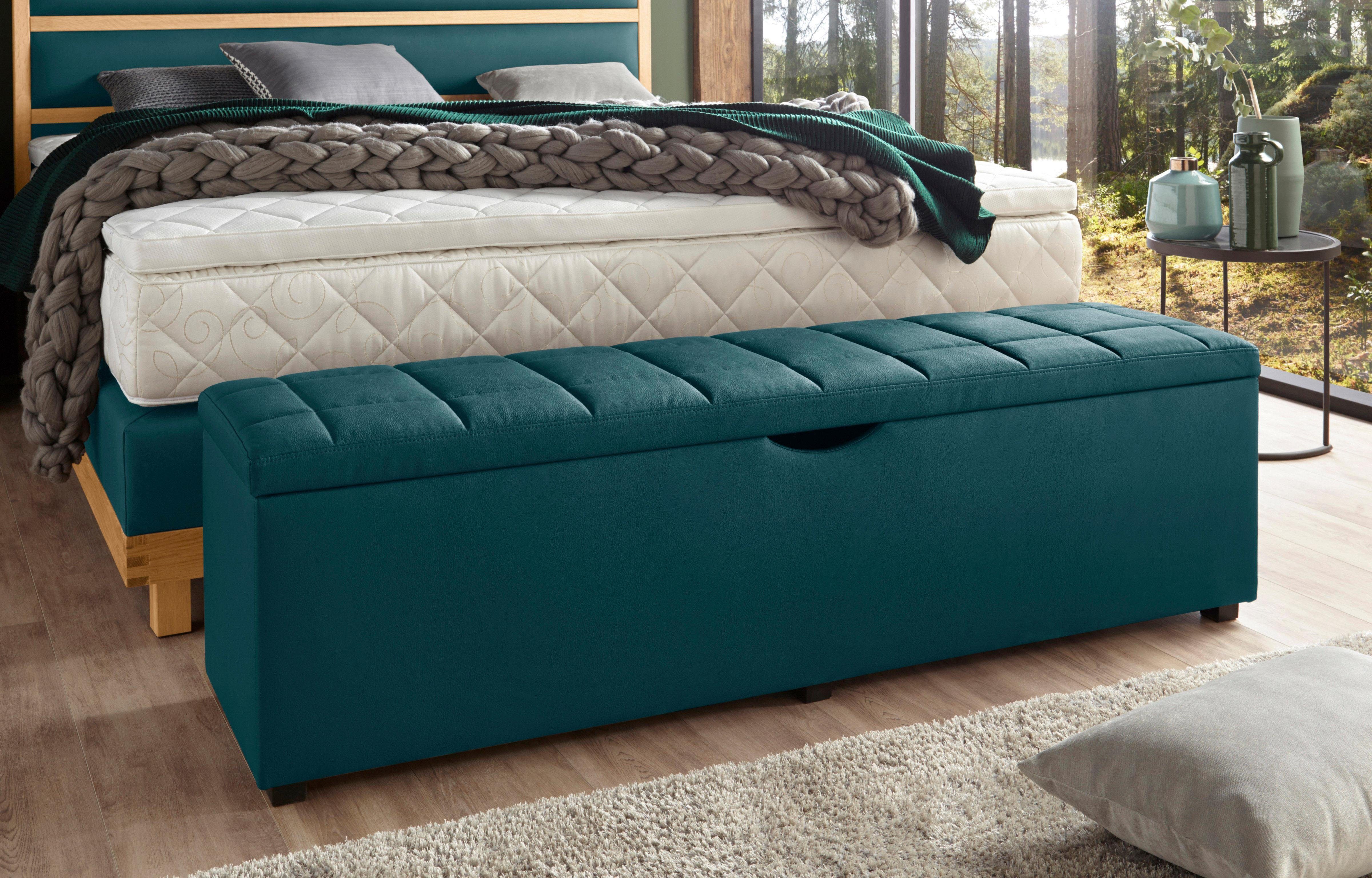 Home affaire Hockerbank Checked, mit Stauraum, Breite 120 cm und 160 cm, als Bettbank geeignet