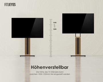 FITUEYES TV-Ständer, (bis 65,00 Zoll, TV Stand aus Buchenholz drehbar höhenverstellbar)