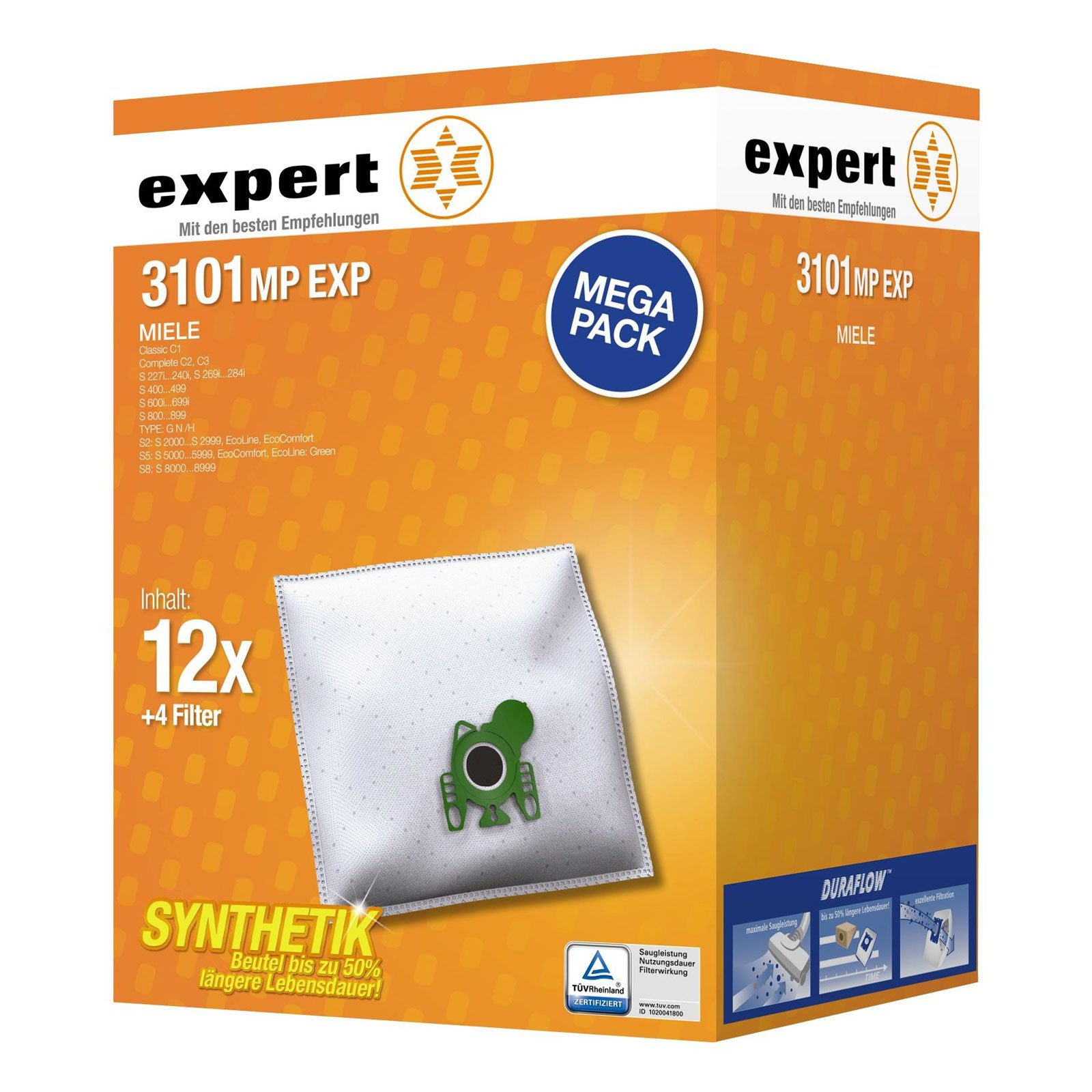 Expert Staubsaugerbeutel 3101MP EXP Staubsaugerbeutel