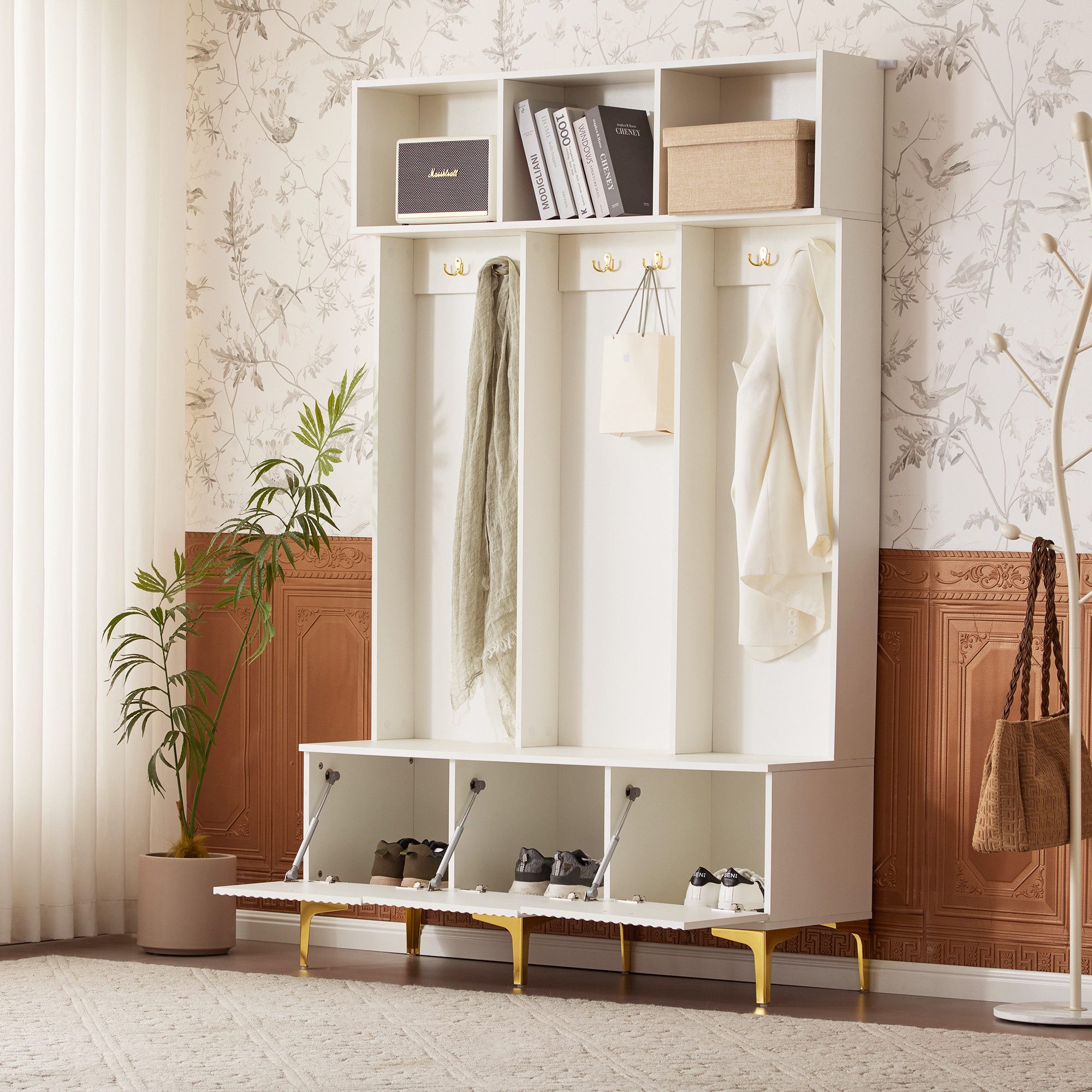 MODFU Garderoben-Set für Ihren Eingangsbereich, (Flurgarderobe, günstig online kaufen