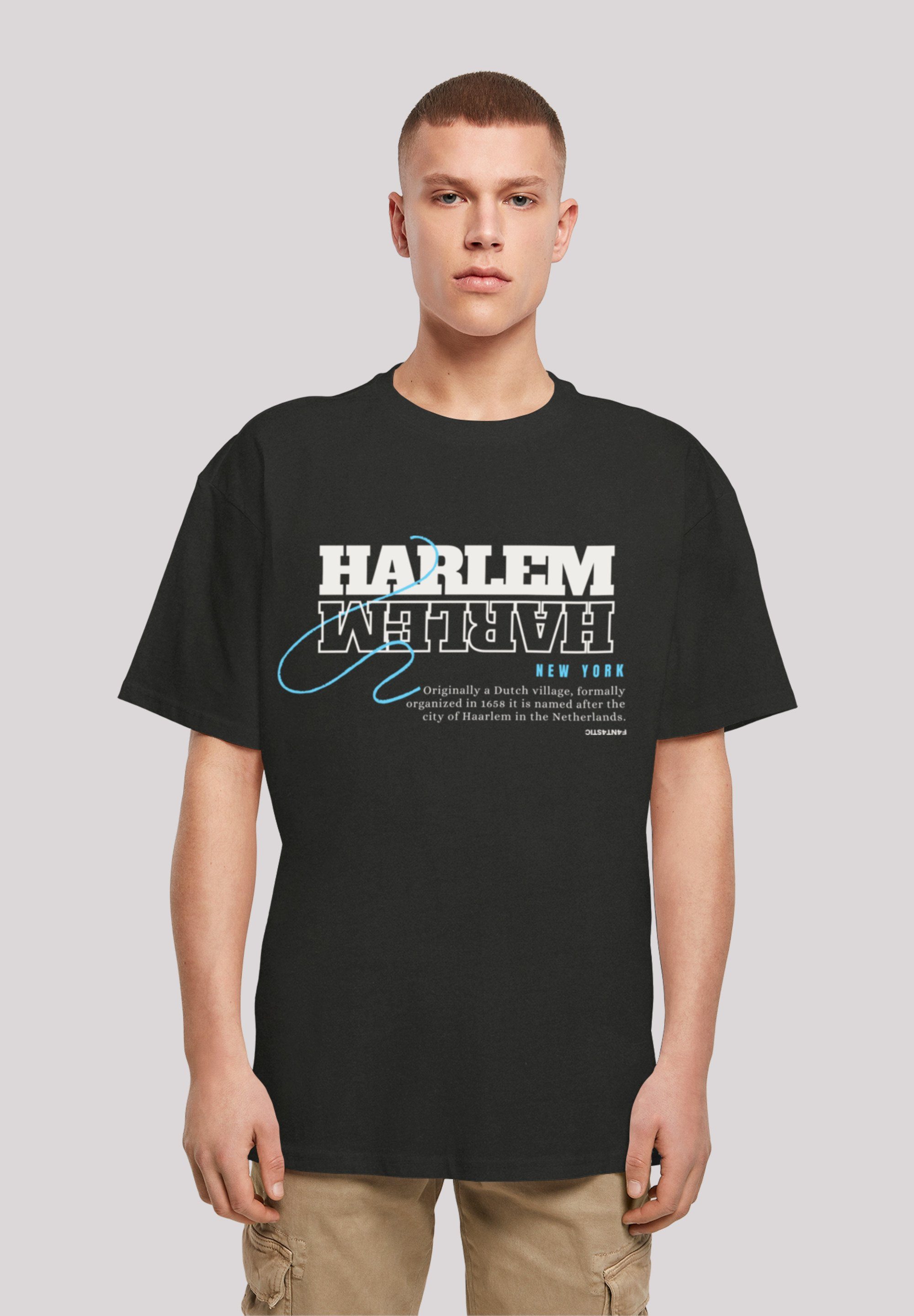 F4NT4STIC T-Shirt Harlem OVERSIZE TEE Print schwarz