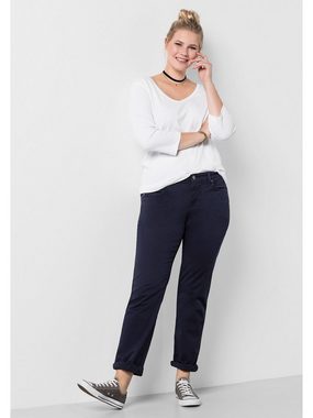 Sheego Stretch-Hose Große Größen elastische Twill-Qualität