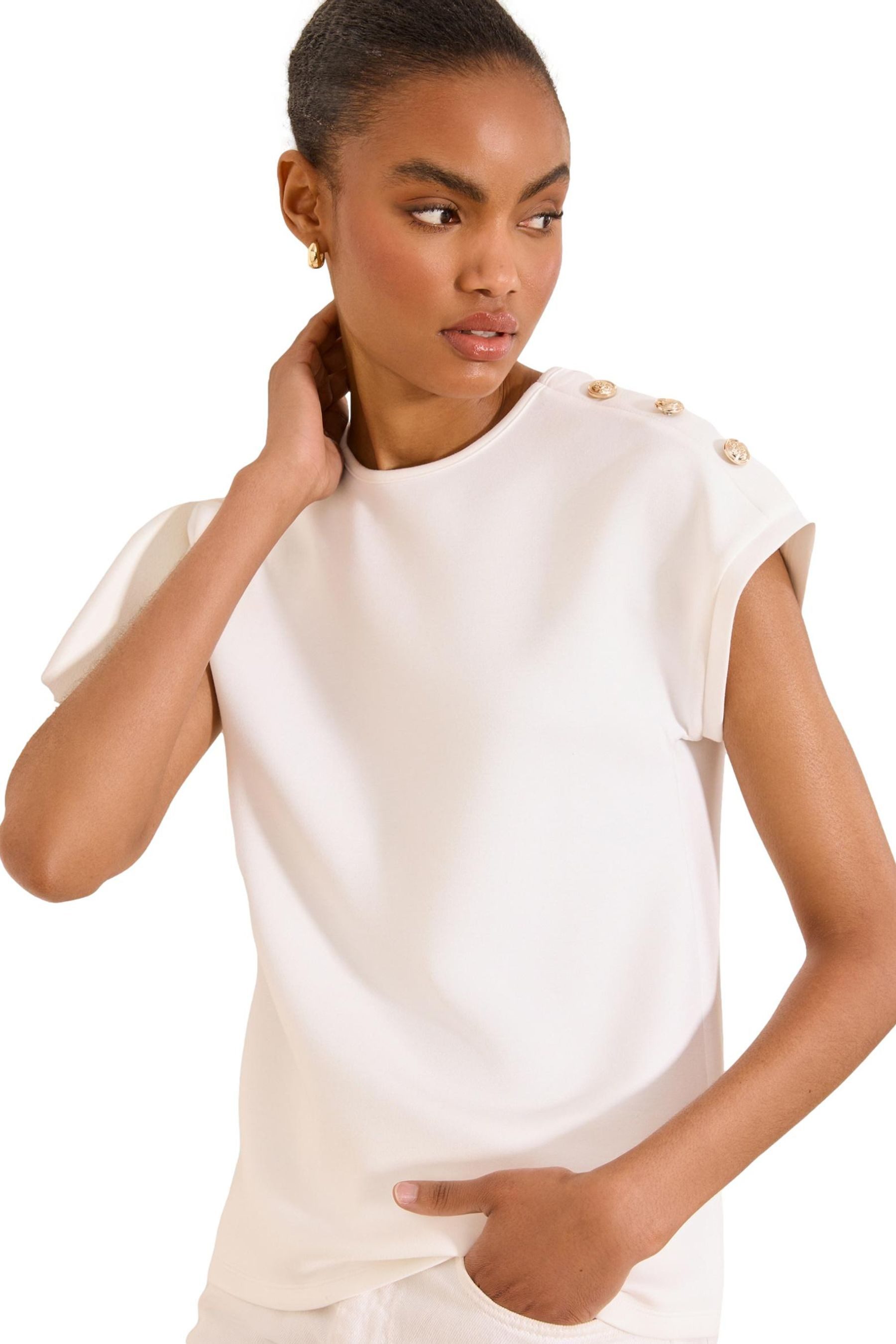 T-Shirt Lipsy T-Shirt mit Rundhalsausschnitt, Regular