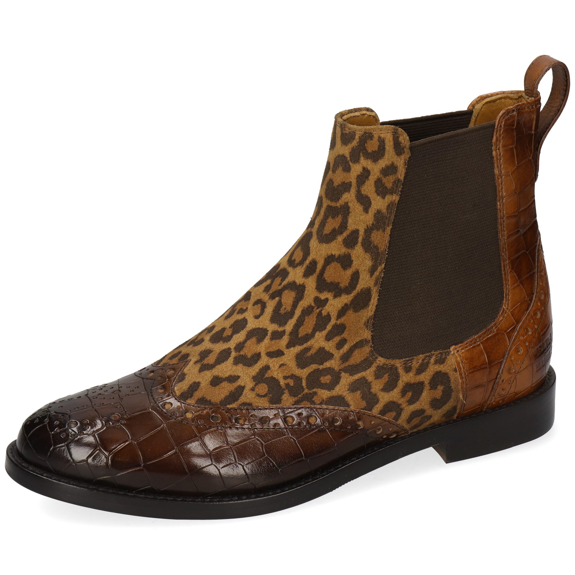 Melvin & Hamilton Selina 29 Leder-Chelsea Boots für Damen Stiefelette Flache Absätze, Echtes Leder, Vegetabile Gerbung