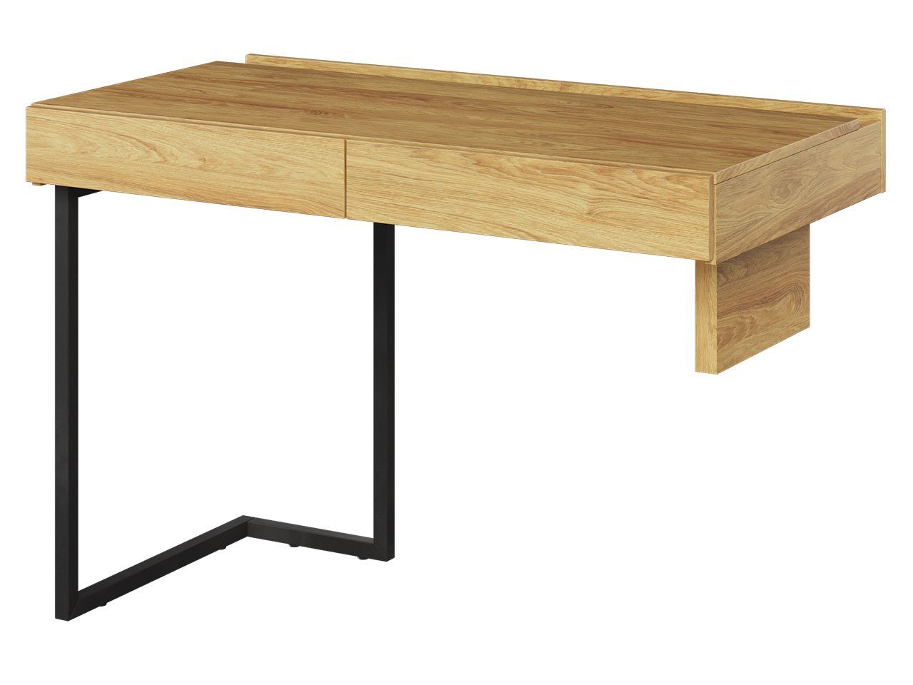 MIRJAN24 Schreibtisch Teen Flex 2S TF-06 (mit 2 Schubladen), Schreibtisch universell Links / Rechts, Metallfüße