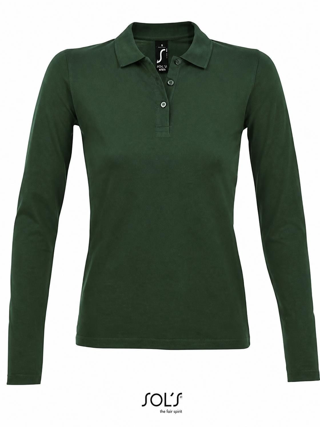 SOLS Langarm-Poloshirt Damen Long-Sleeve Piqué Polo Shirt Perfect