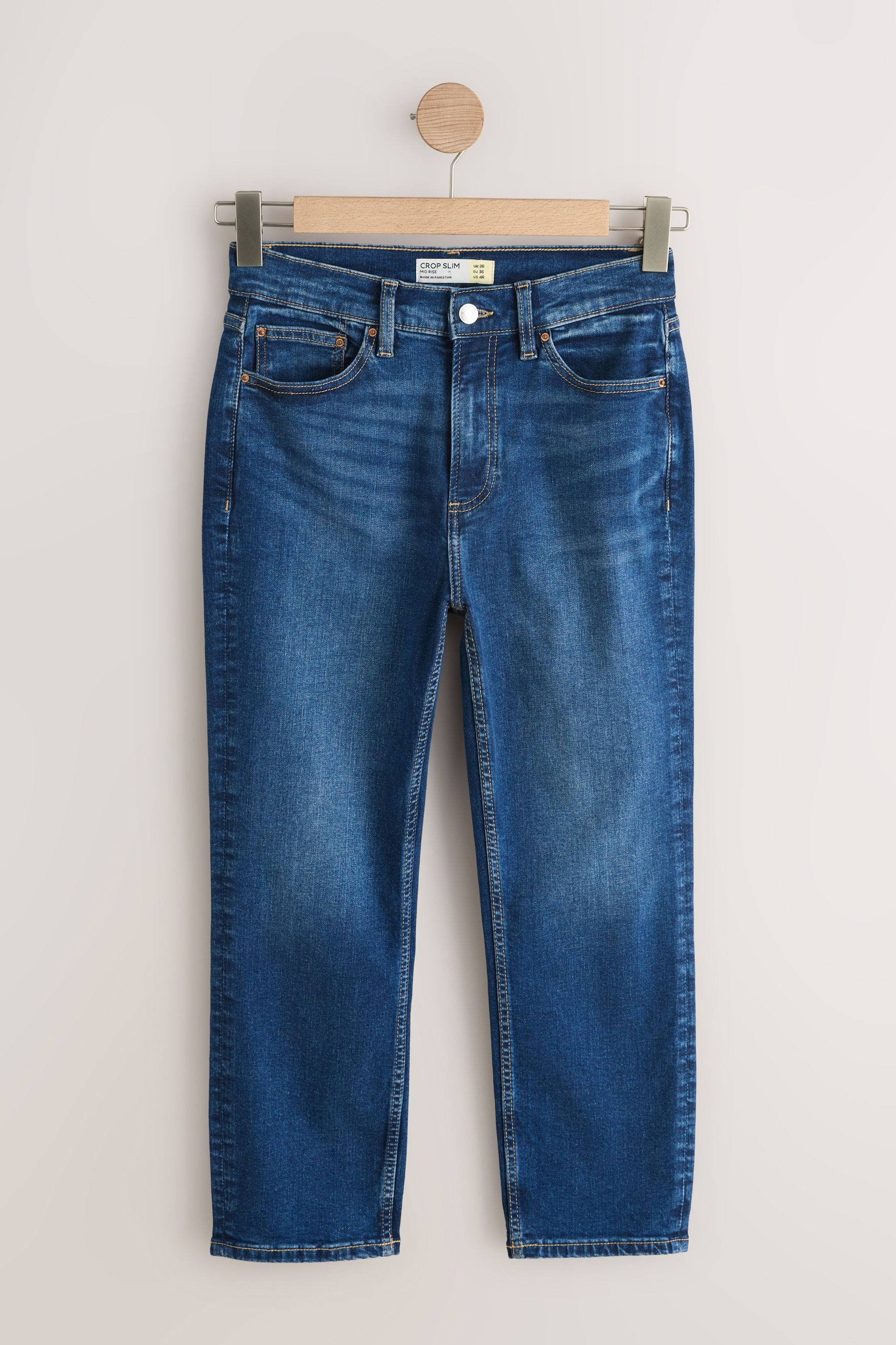 Next Slim-fit-Jeans Verkürzte Slim Fit Jeans (2-tlg)