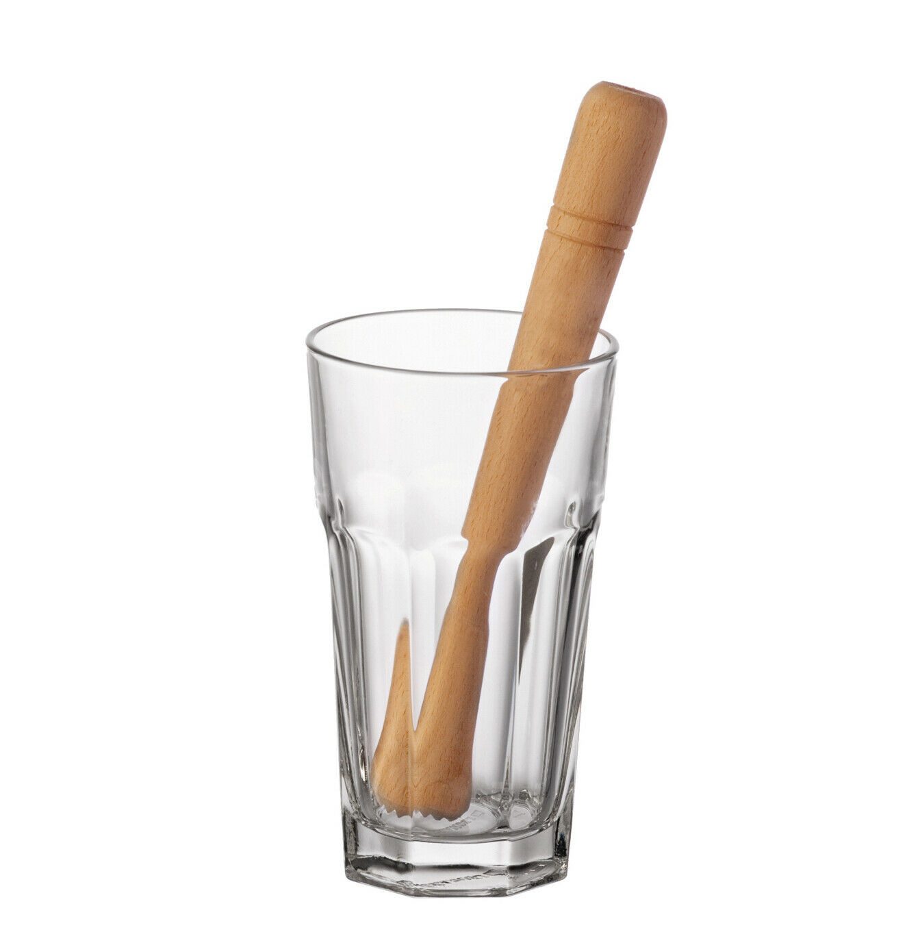 LEONARDO Sektglas Leonardo Bar-Set Rocks 3-teilig Glas Holz transparent 16,8 cm, Glas, Holz