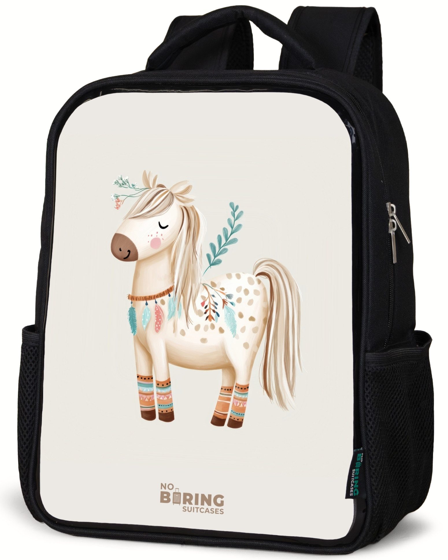 Rucksack Böhmisches Pferd in Beigetönen