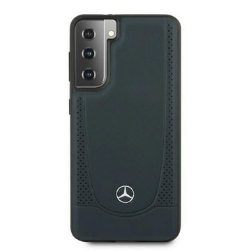 Mercedes Handyhülle Mercedes Samsung Galaxy S21 Plus Urban Line Leder Case Cover Navy