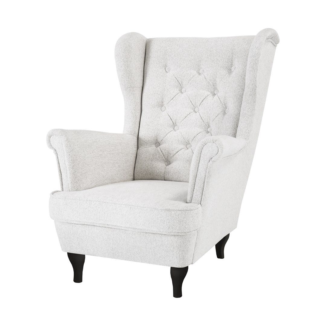 Beautysofa Ohrensessel Sessel FALCO Chesterfield Wohnzimmersessel günstig online kaufen