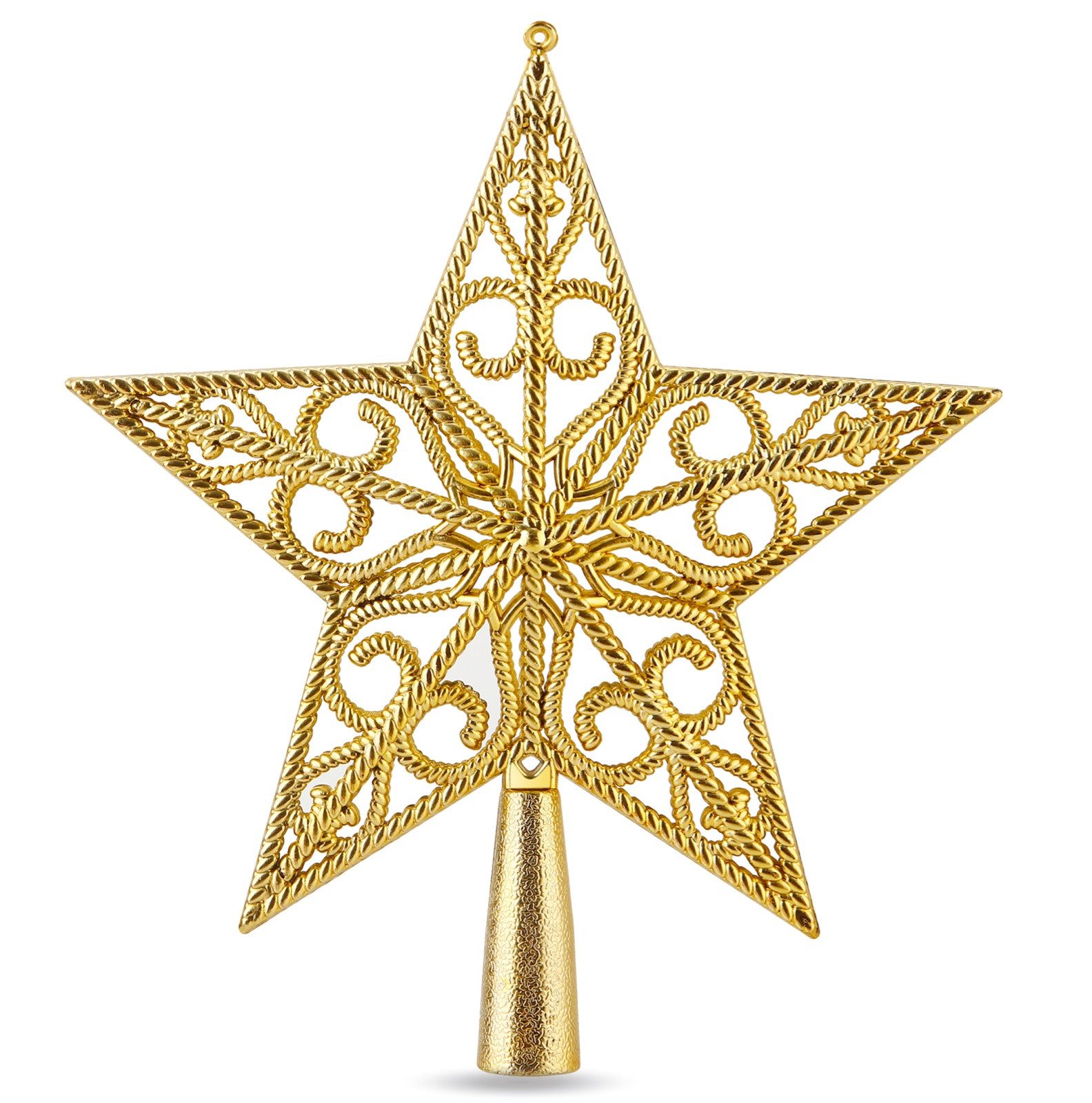 TK Gruppe Christbaumspitze Christbaumspitze für Weihnachtsbaum Baumspitze Aufsatz für Tannenbaum, wiederverwendbar