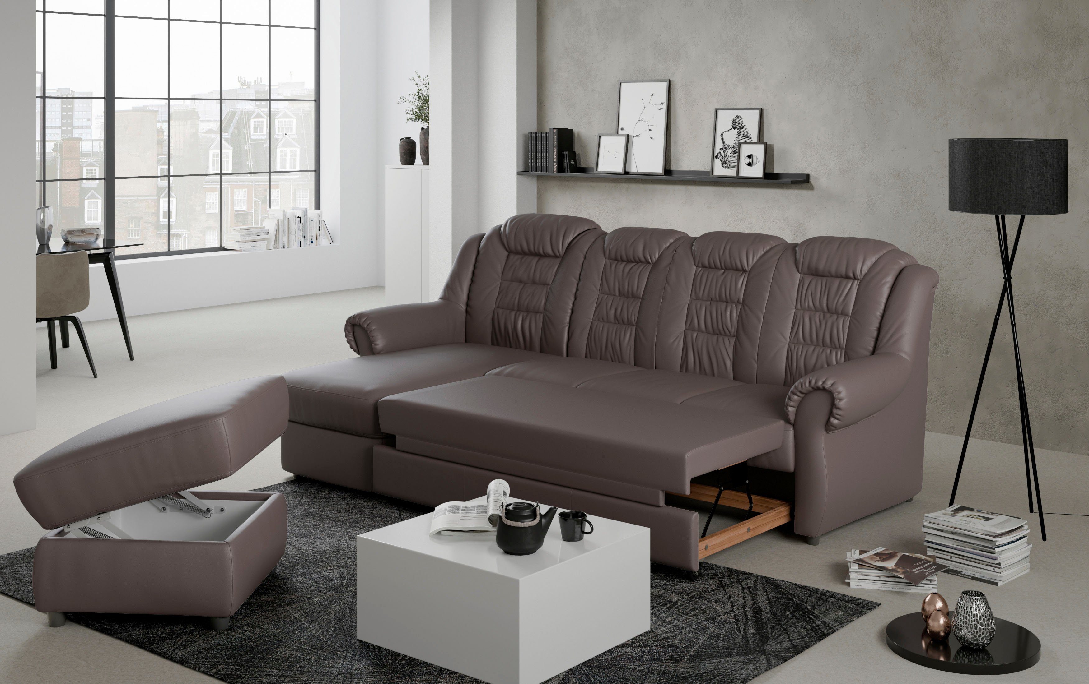 Home affaire Ecksofa Boston L-Form, mit günstig online kaufen