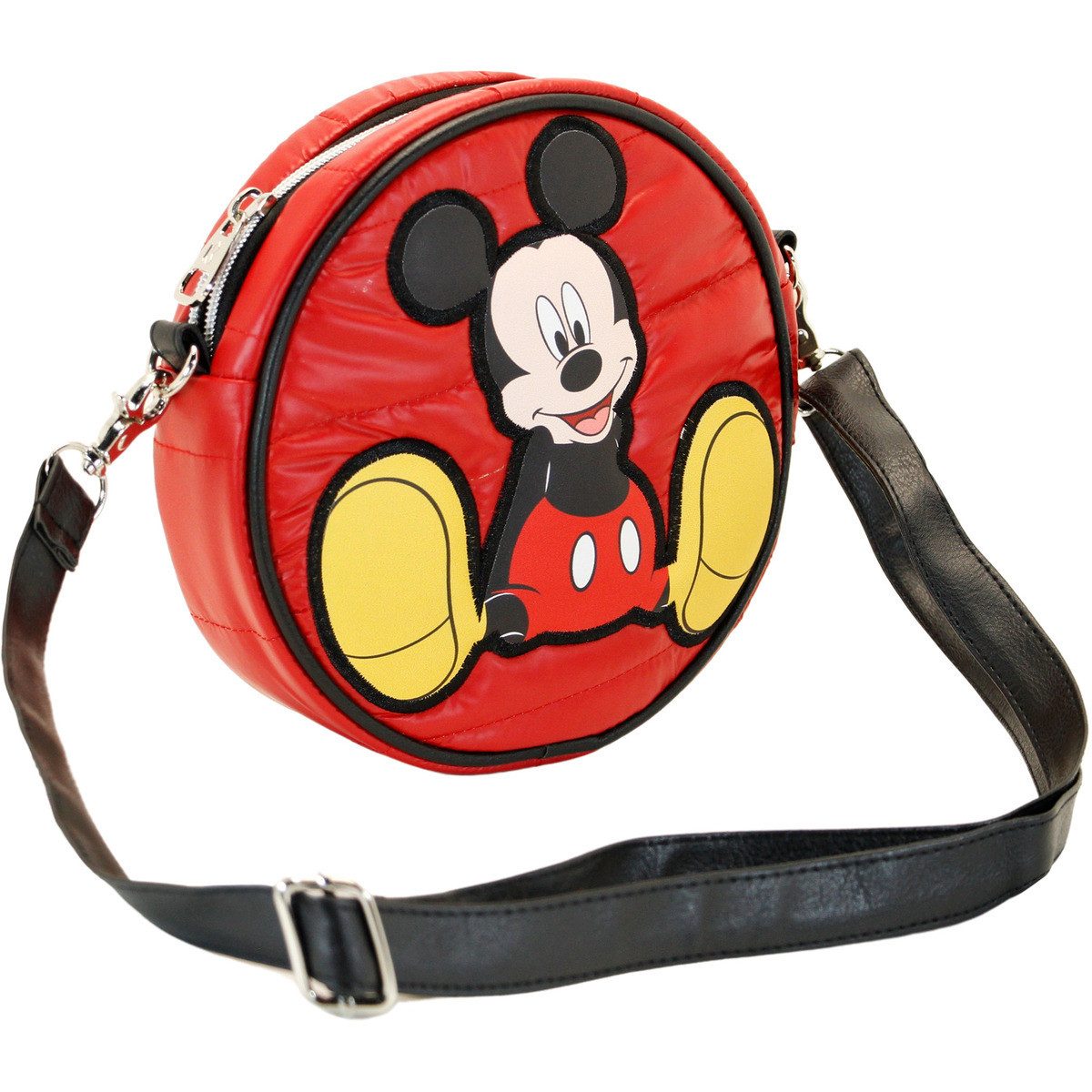 Disney Umhängetasche Mickey Mouse Shoes-Padding Round Unisex Kinder, Handtasche, Shopper, Crossbody Bag, Schultertasche, Hobo Bag
