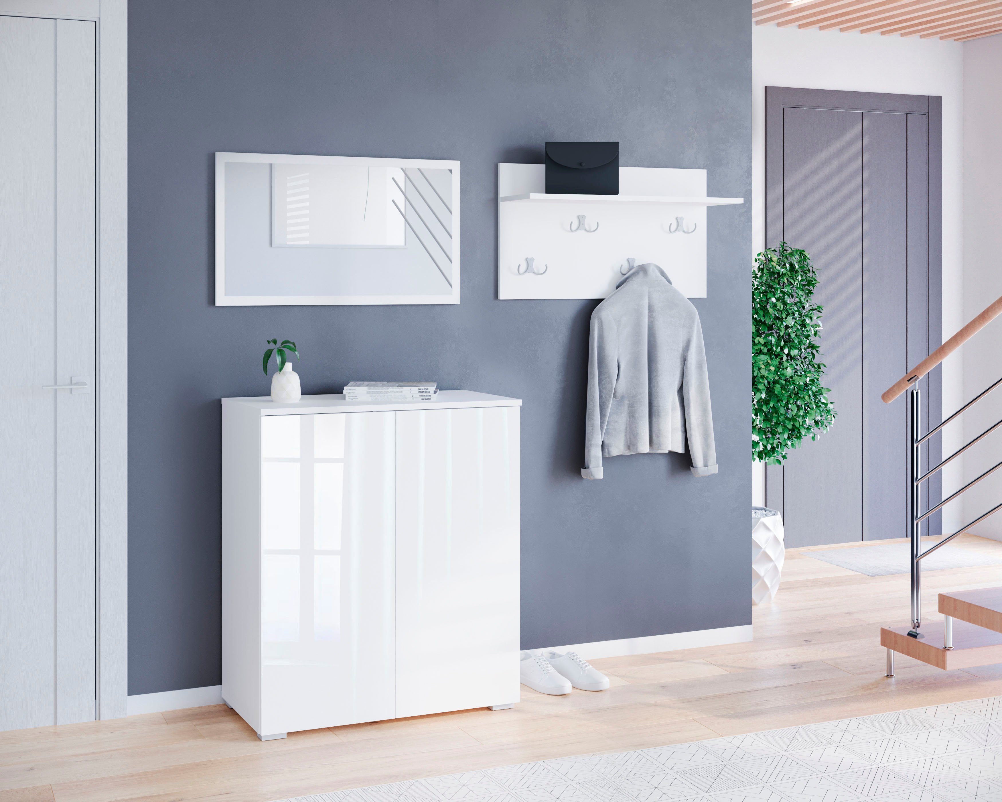 INOSIGN Garderoben-Set PARIS/ TOKYO, (Komplett-Set, 3-St), Kompaktgarderobe günstig online kaufen