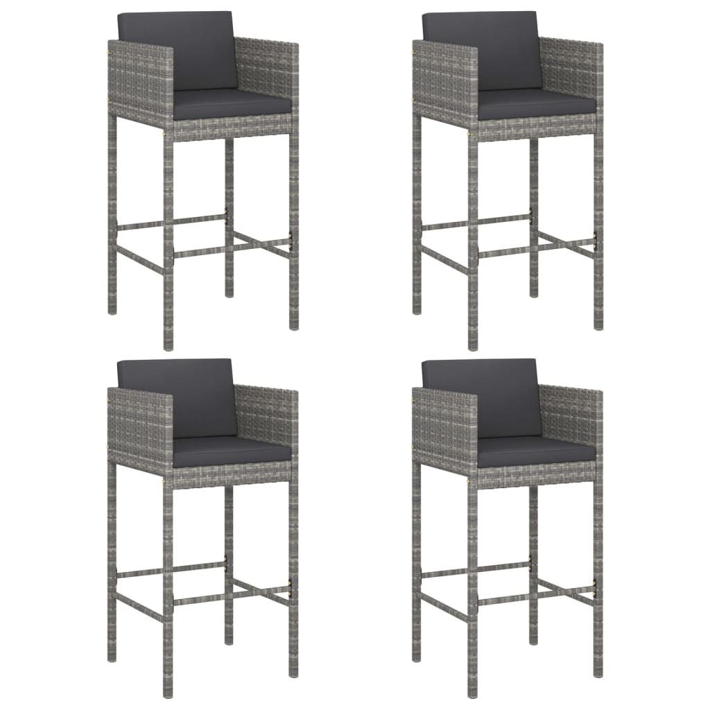 vidaXL Gartenstuhl Barhocker 4 Stk. mit günstig online kaufen