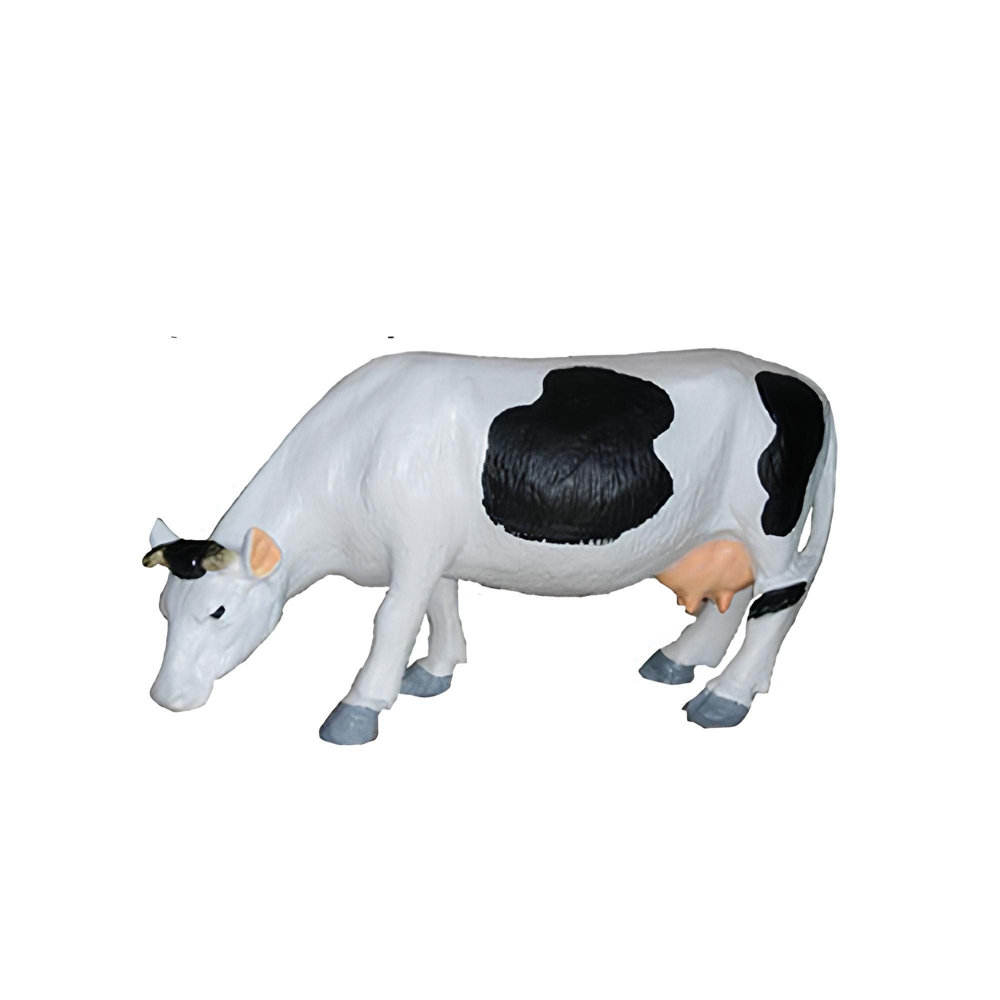 Gartenfigur Kuh Rind Metzger Werbeaufsteller Fleischer Tierfigur Werbestatue