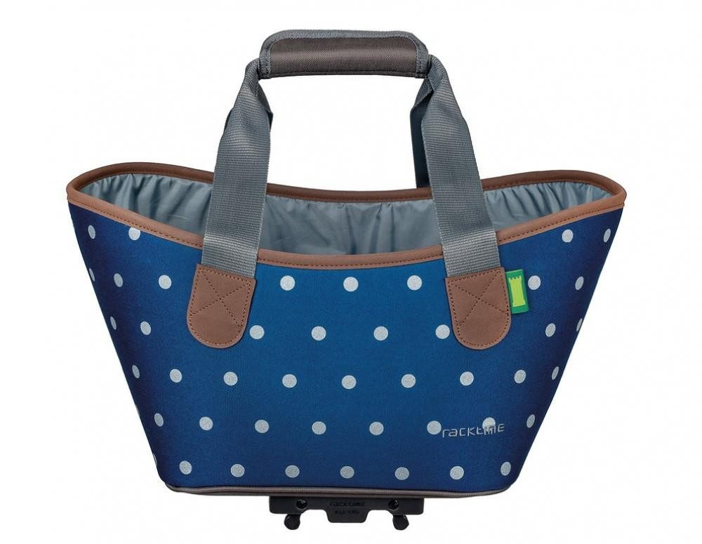 racktime Fahrradkorb Racktime Einkaufskorb Einkaufstasche Agnetha polka dots 34x25,5x37 cm