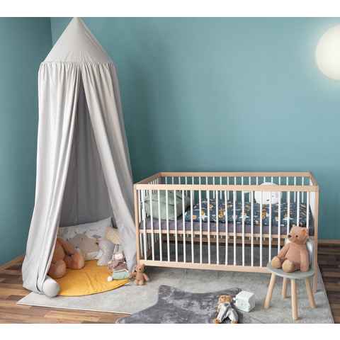 Alcube Betthimmel PREMIUM I Top ANGEBOTE I Begrenzte Zeit (Baldachin 255x60 cm für Kinderzimmer aus Baumwolle), Moskitonetz ohne Montagematerial - Himmel Bett