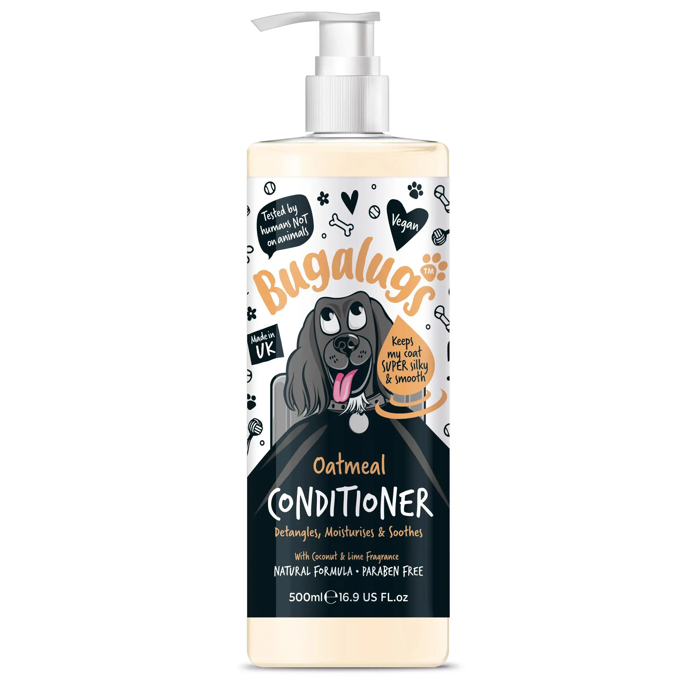 Fellpflege Bugalugs Oatmeal Hundeconditioner Haarspühlung Fellpflege für Hunde