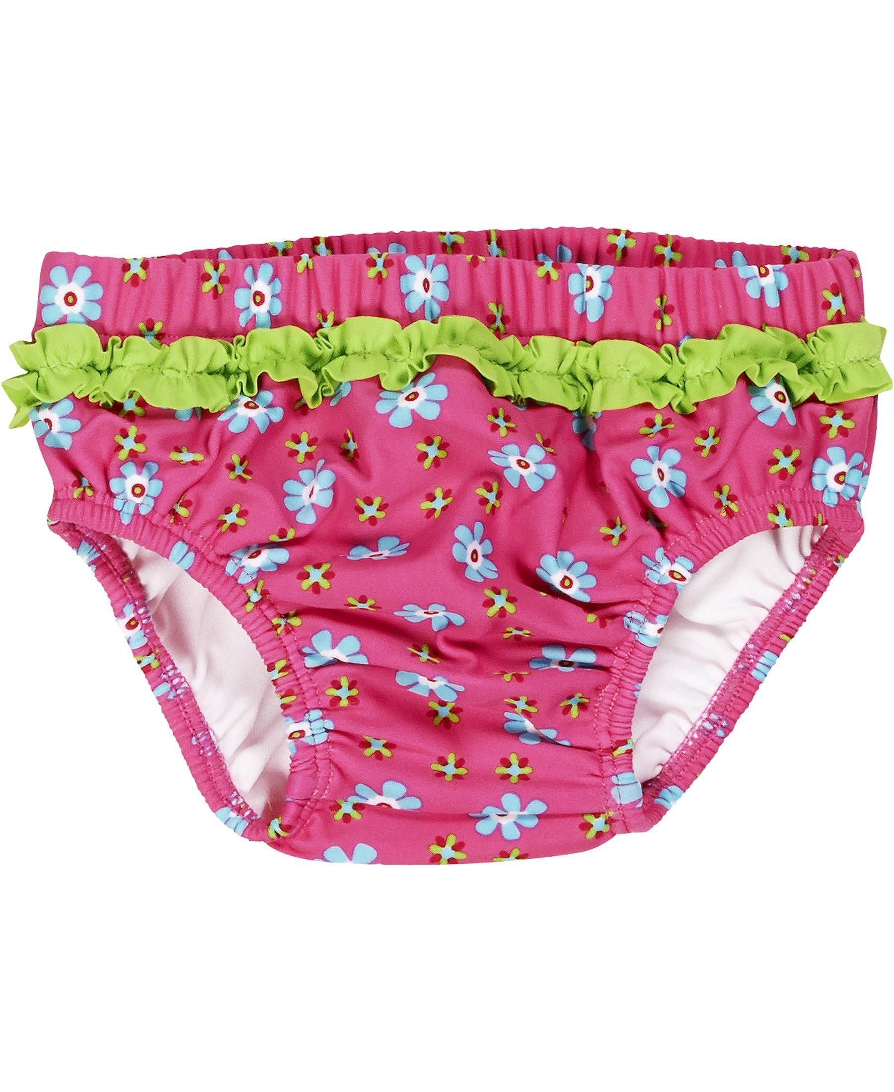 Badehose UV-Schutz Windelhose Blumen