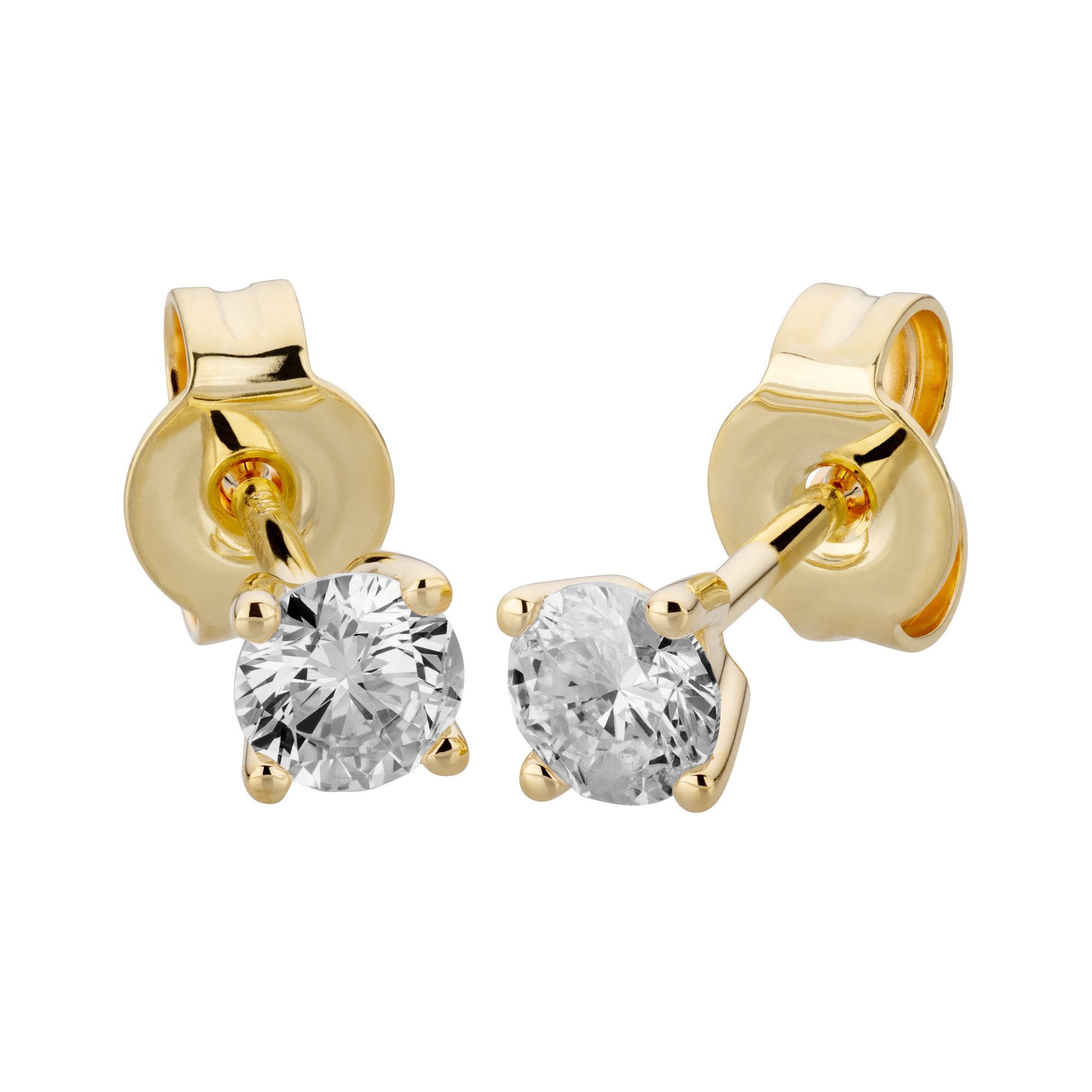 Orolino Paar Ohrstecker 585/- Gelbgold 2 Brill. 0,50ct. H/P2 günstig online kaufen