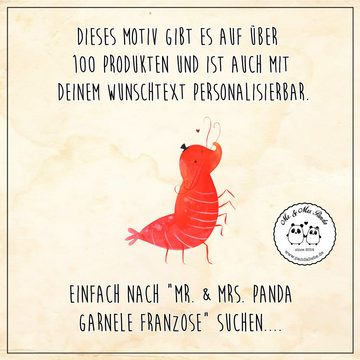 Mr. & Mrs. Panda Tragetasche Garnele Franzose - Transparent - Geschenk, Beuteltasche, Meerestiere, (1-tlg), Lange Tragegriffe