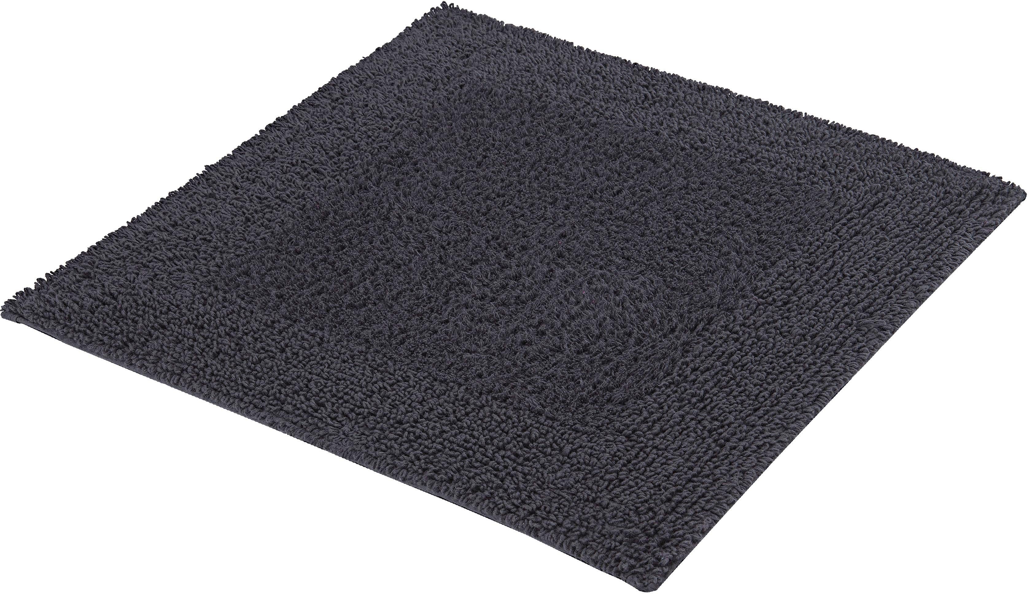 Kleine Wolke Badematte Cotone, Badvorleger, Badezimmer Teppich, Höhe 17 mm, beidseitig nutzbar, fußbodenheizungsgeeignet, Baumwolle, quadratisch, WC-Vorleger ohne Ausschnitt, Badteppich, Uni Farben, reine Baumwolle, waschbar