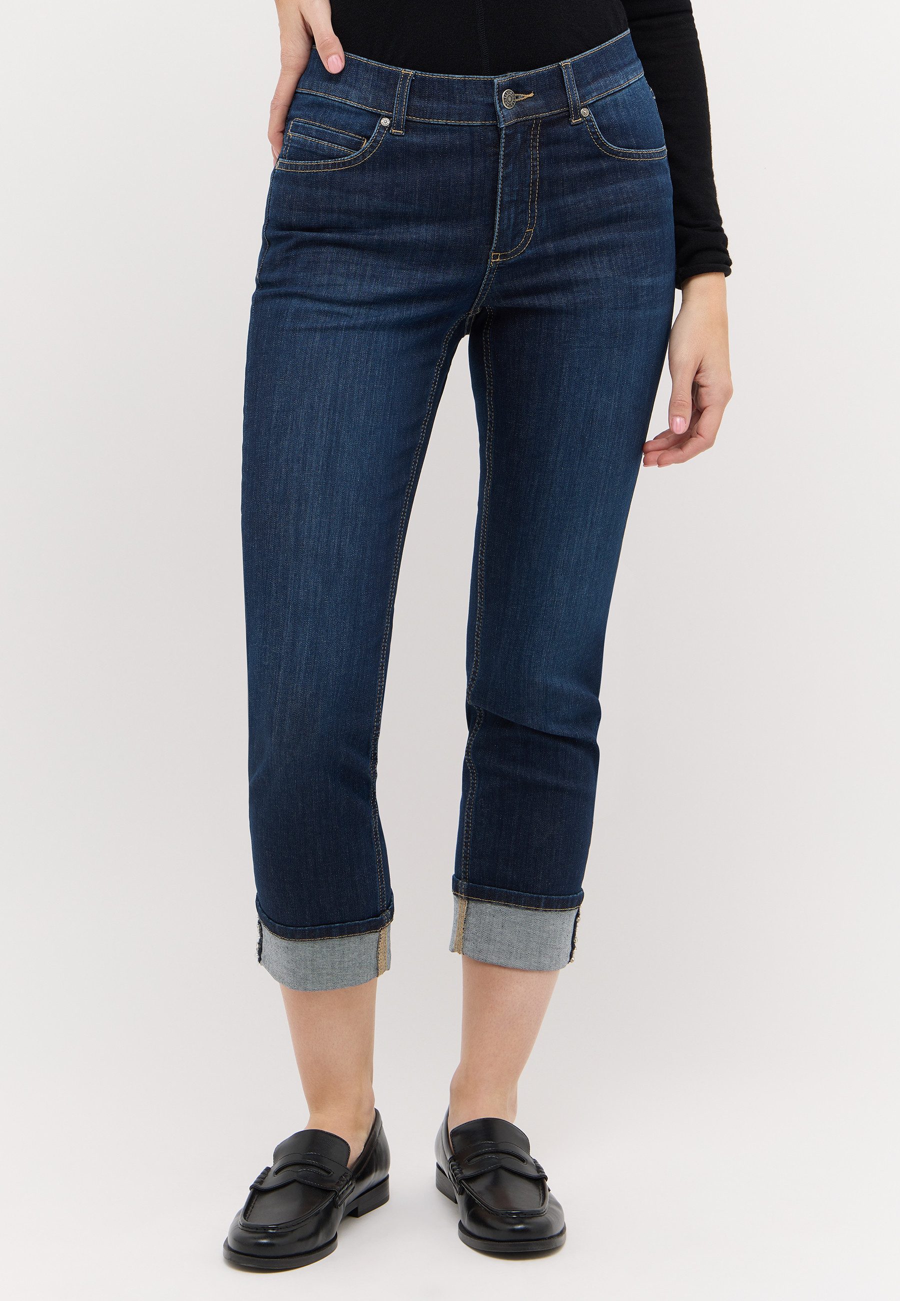 ANGELS 7/8-Jeans CIRA GLOW Slim Fit Passform, mit Eingrifftaschen, Coinpocket und Gesäßtaschen