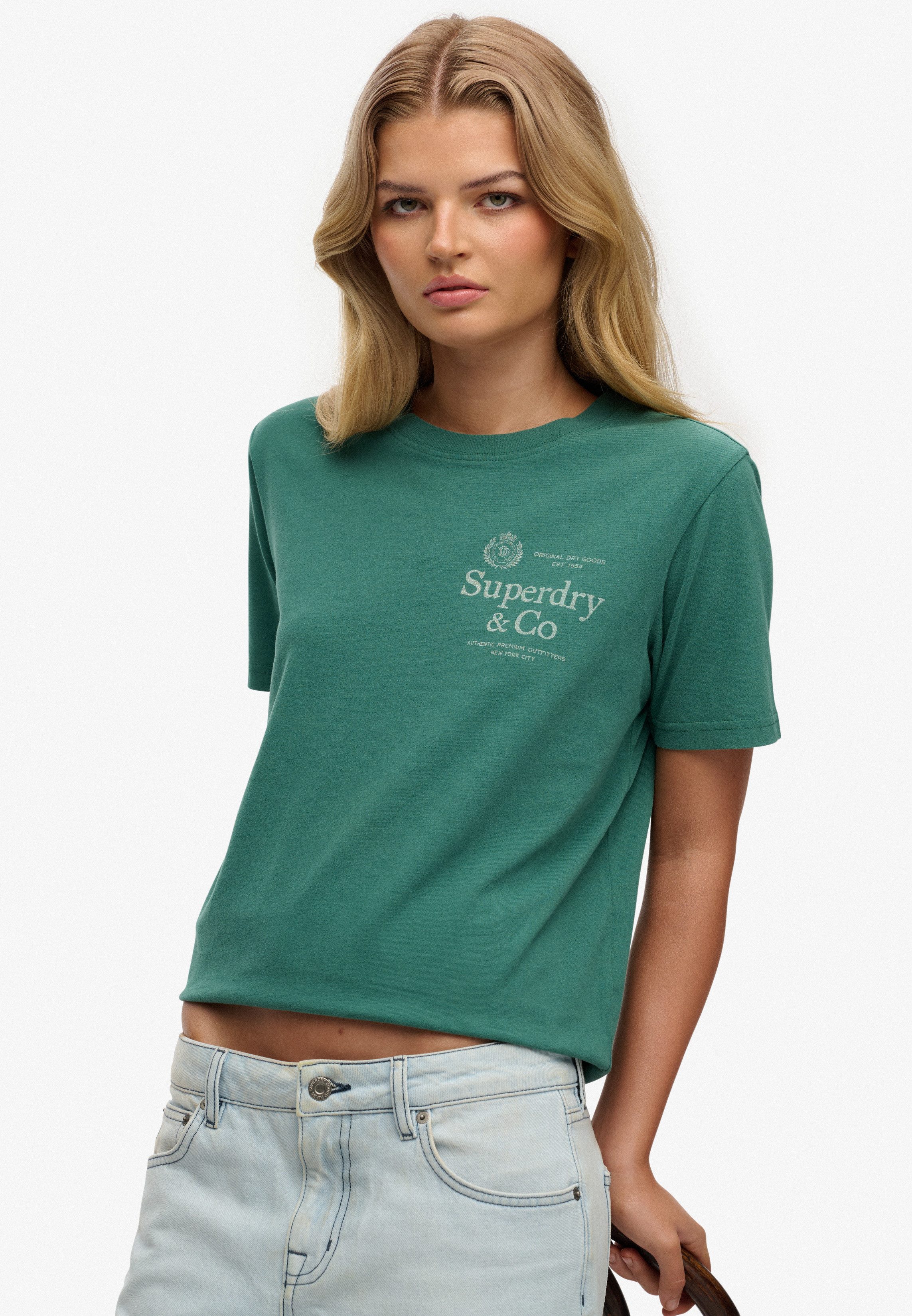 Superdry Print-Shirt LUXE CASUAL RLXD TEE