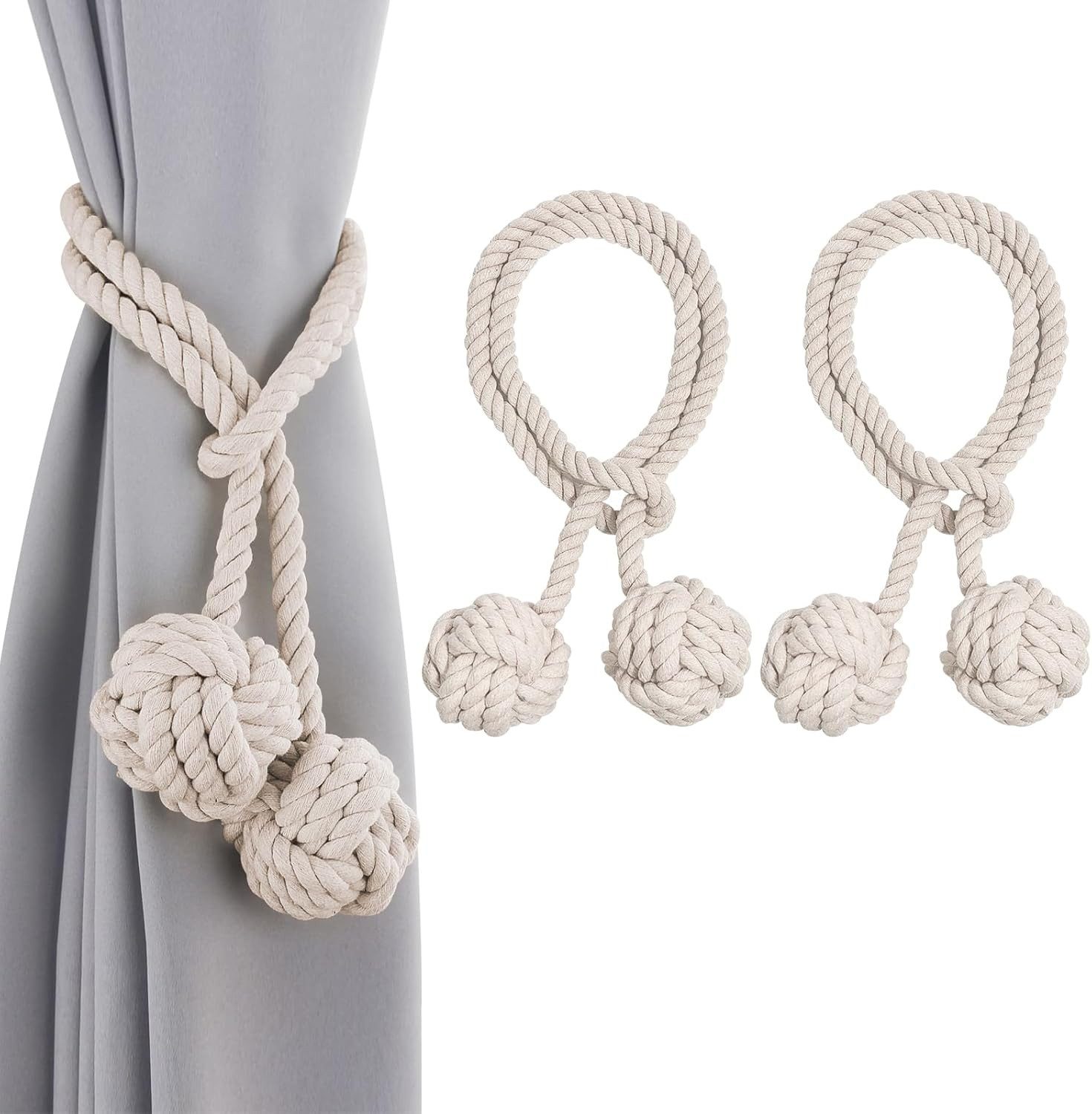 Minicloss Dekoklammer für Raffhalter Vorhang Zugband Gardine Gardinenhalter Vorhanghalter Raffhalter, (2-tlg), für Wohnzimmer Schlafzimmer Dekoration Hotel Fensterdekoration