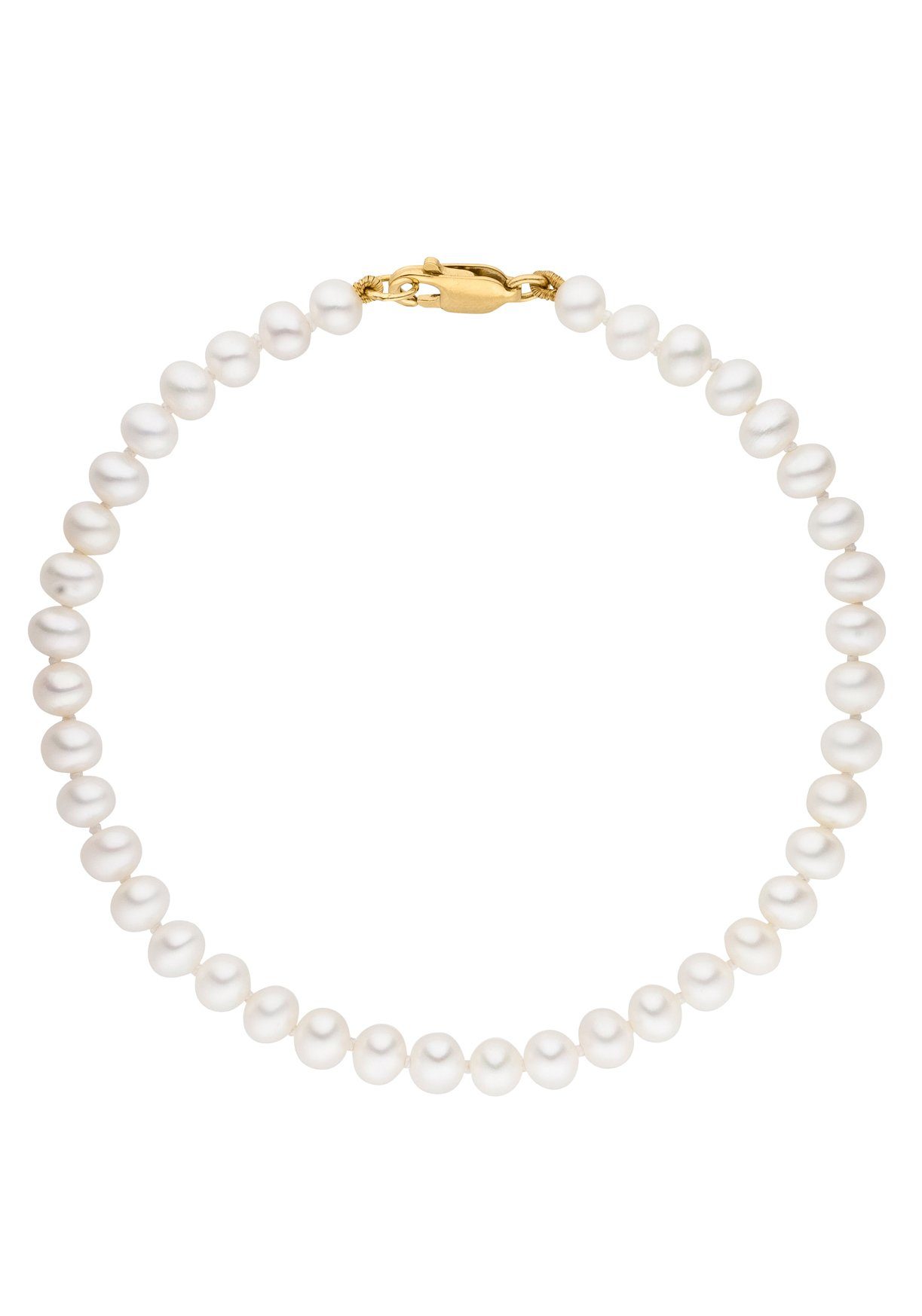 Firetti Perlenarmband Schmuck Geschenk Gold 375 Armschmuck Armkette Perle, Made in Germany - mit Süßwasserzuchtperle