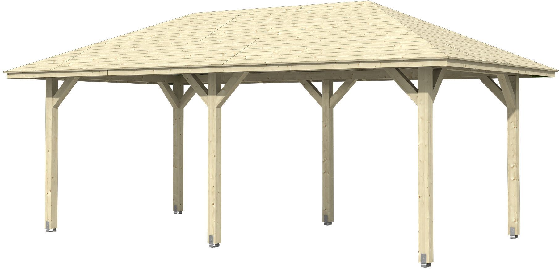 Skanholz Holzpavillon Orleans 1, Leimholz, 294 x 576 cm