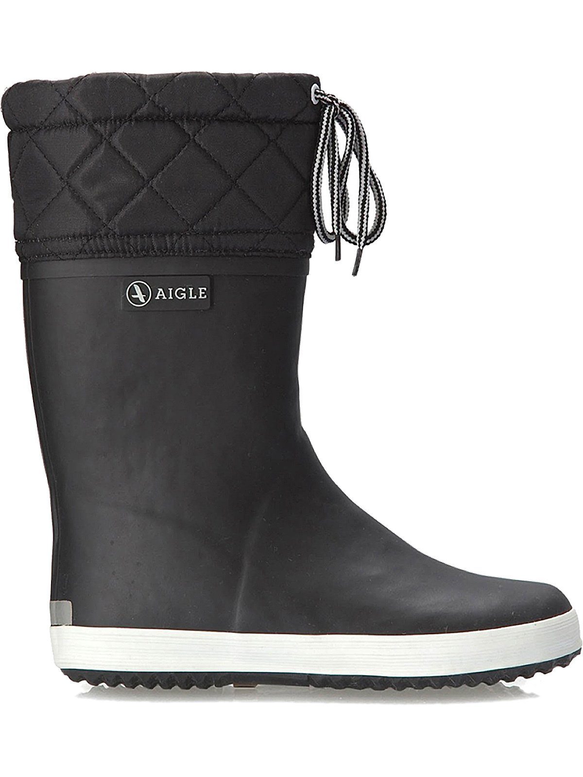 Aigle Aigle Giboulee noir/blanc Gummistiefel