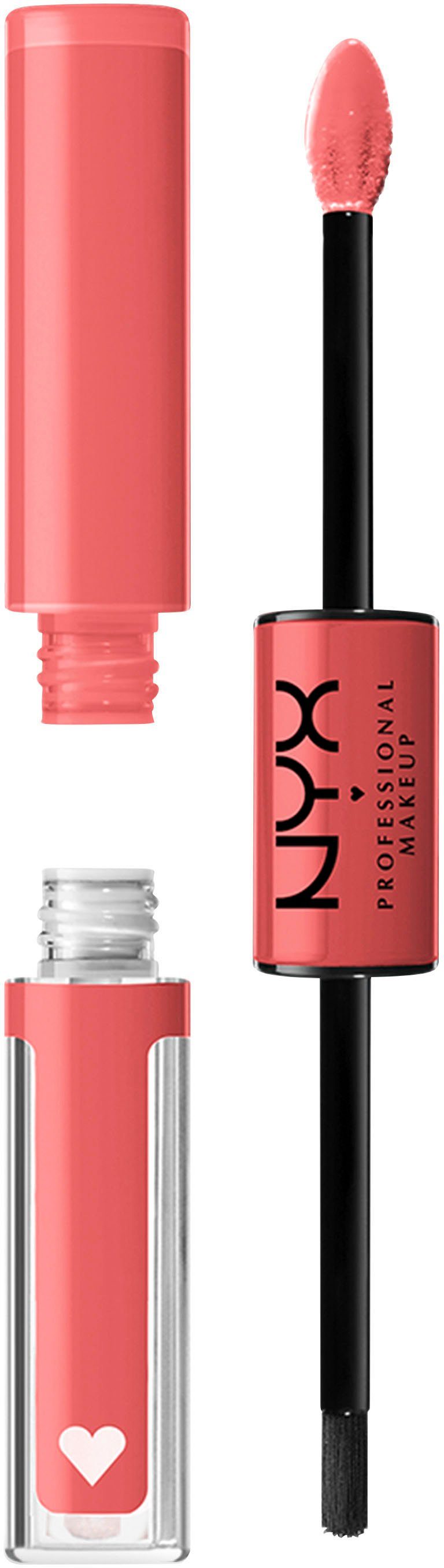 NYX Lippenstift Professional Makeup Shine Loud High Pigment Lip Shine, präziser Auftrag mit geformtem Applikator