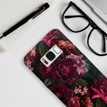 DeinDesign Handyhülle Rose Blumen Blume Dark Red and Pink Flowers, Samsung Galaxy S8 Silikon Hülle Bumper Case Handy Schutzhülle