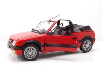 Solido Modellauto Peugeot 205 CTI 1986 Cabrio rot Modellauto 1:18 Solido, Maßstab 1:18