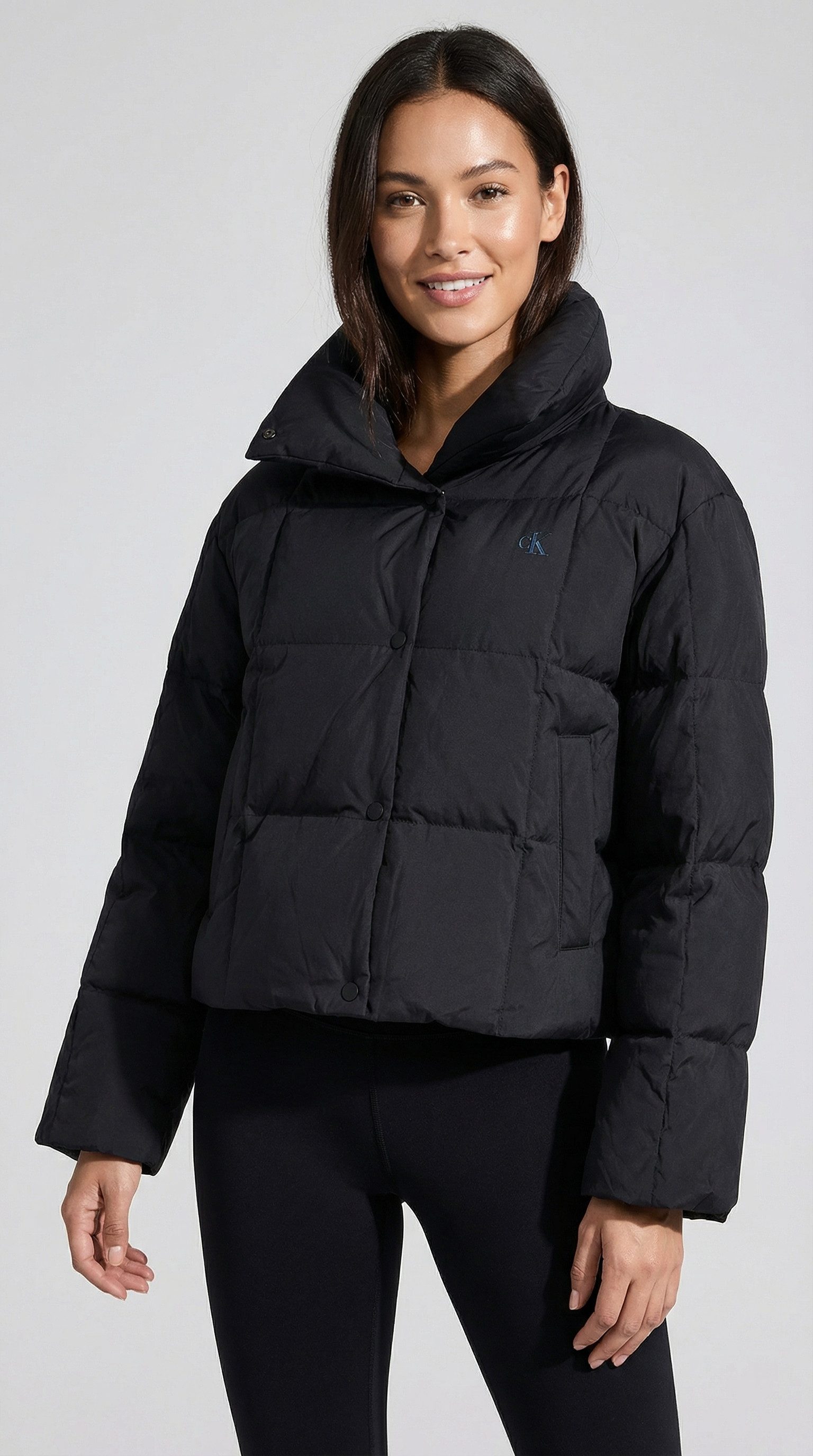 Calvin Klein Jeans Steppjacke SHORT DOWN PUFFER Mit Rundhalsausschnitt, regular fit