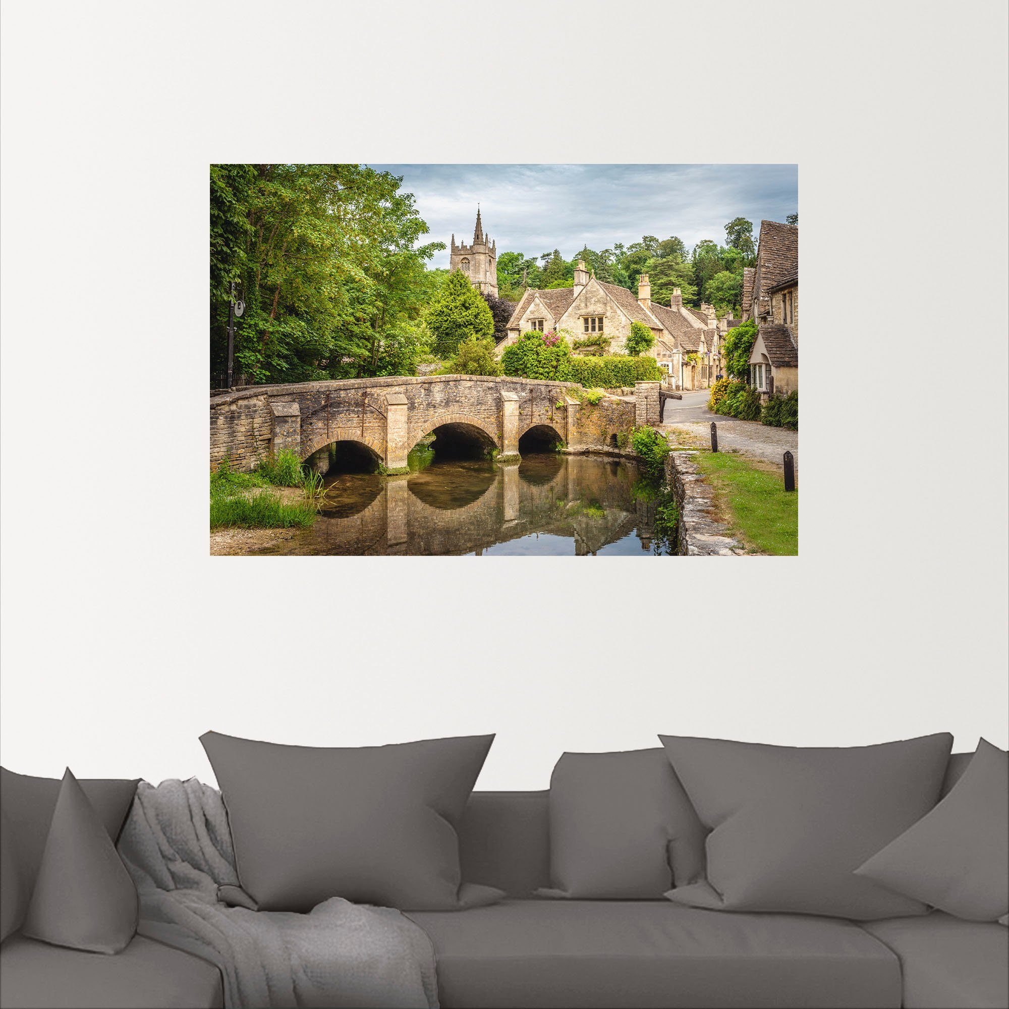 Artland Wandbild Dorf Castle Combe, Wiltshire, günstig online kaufen