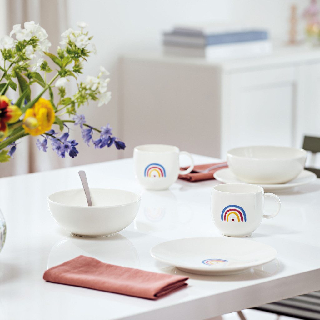 like. by Villeroy & Boch Tasse With Love Henkelbecher Be Happy 290 ml, 1-tlg., Porzellan, Premium Porcelain, mikrow.- & spülm.sicher, Made in Germany