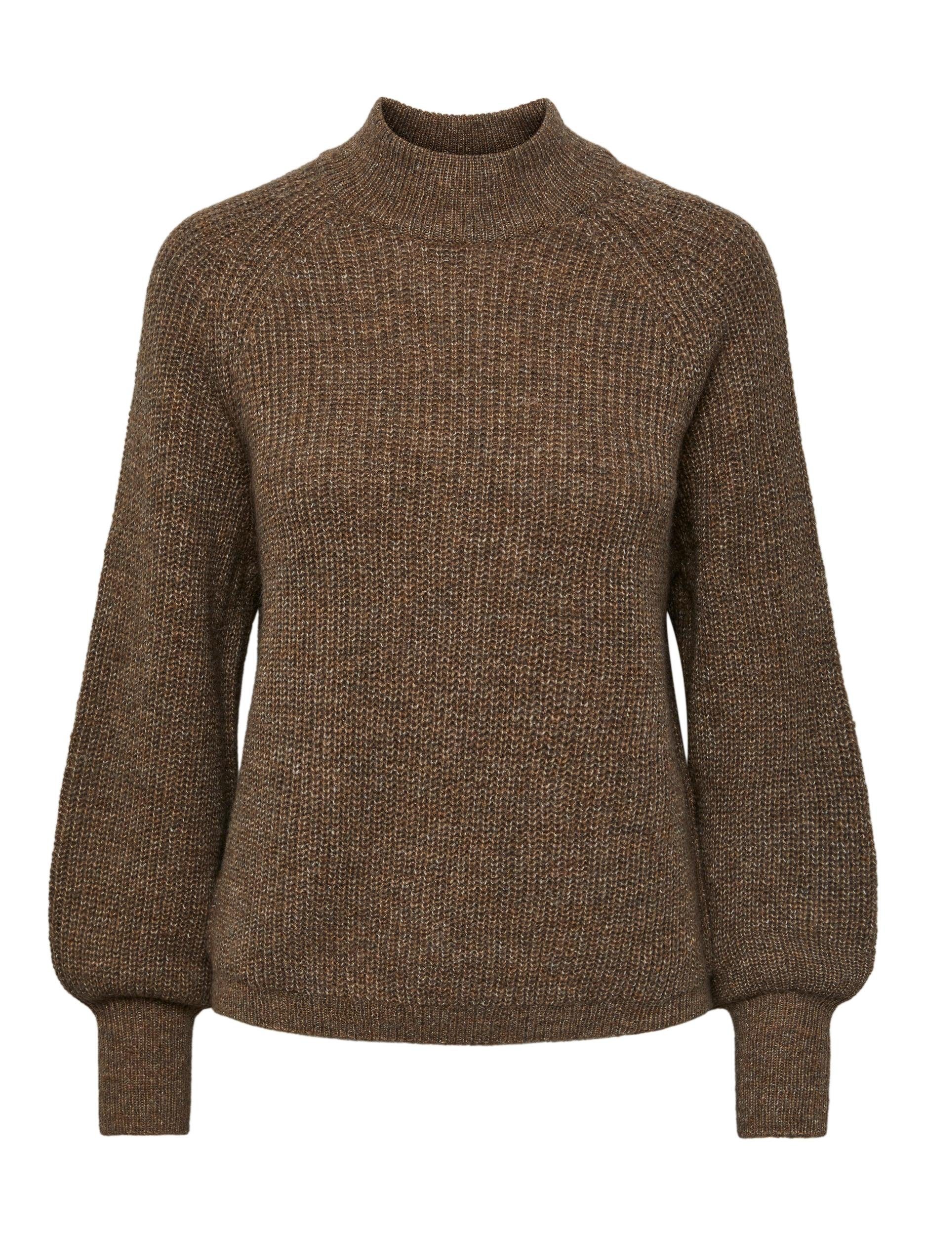 LS O-NECK BC KNIT Fossil Strickpullover pieces PCNATALEE NOOS