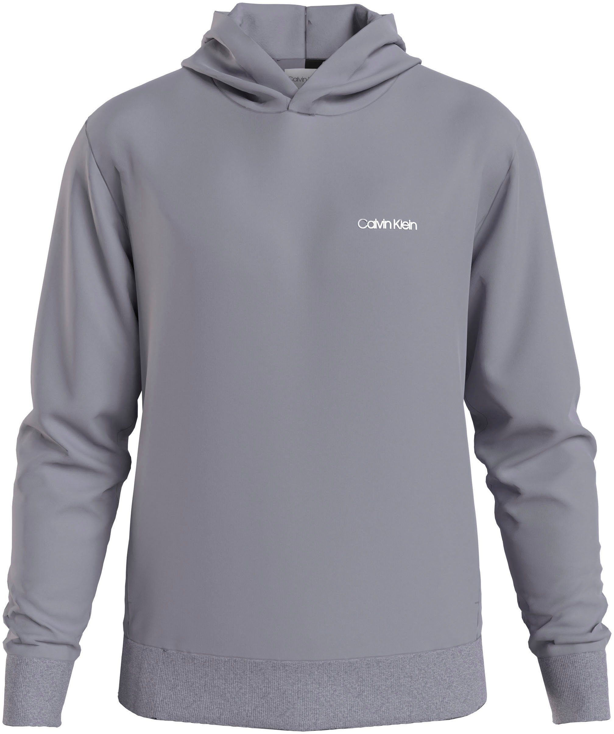 Calvin Klein Big&Tall Kapuzensweatshirt BT-MICRO LOGO REPREVE HOODIE mit Logoschriftzug grau