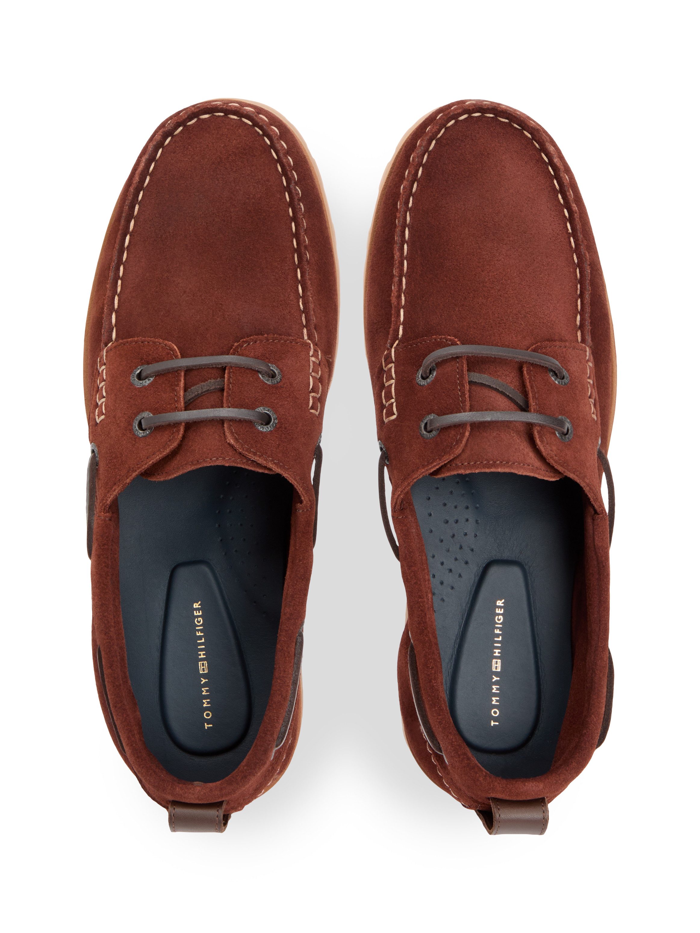 Tommy Hilfiger HILIFGER LIGHT SDE BOAT SHOE Bootsschuh Schnürschuh, Halbschuh mit Durchzügen und Ösen – Bild 5 von 5