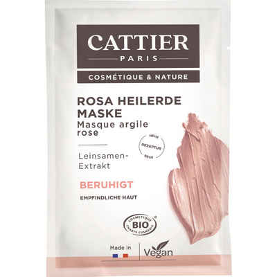 Cattier Paris Gesichtsmaske Sachet Rosa Heilerde Maske, Pink, 12.5 ml
